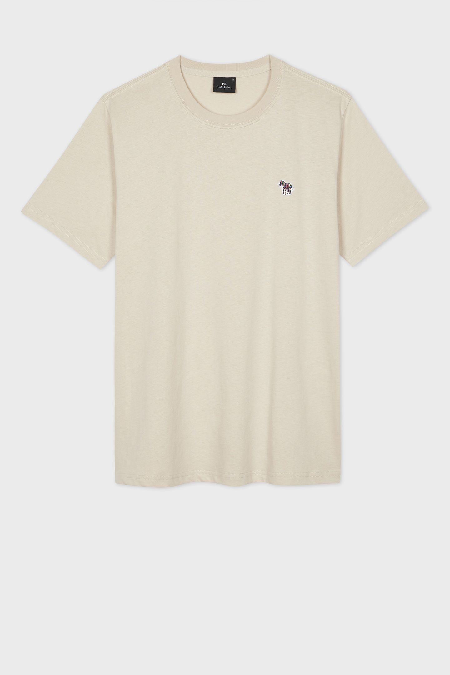 MENS REG FIT SS TSHIRT ZEBRA PARCHMENT 1