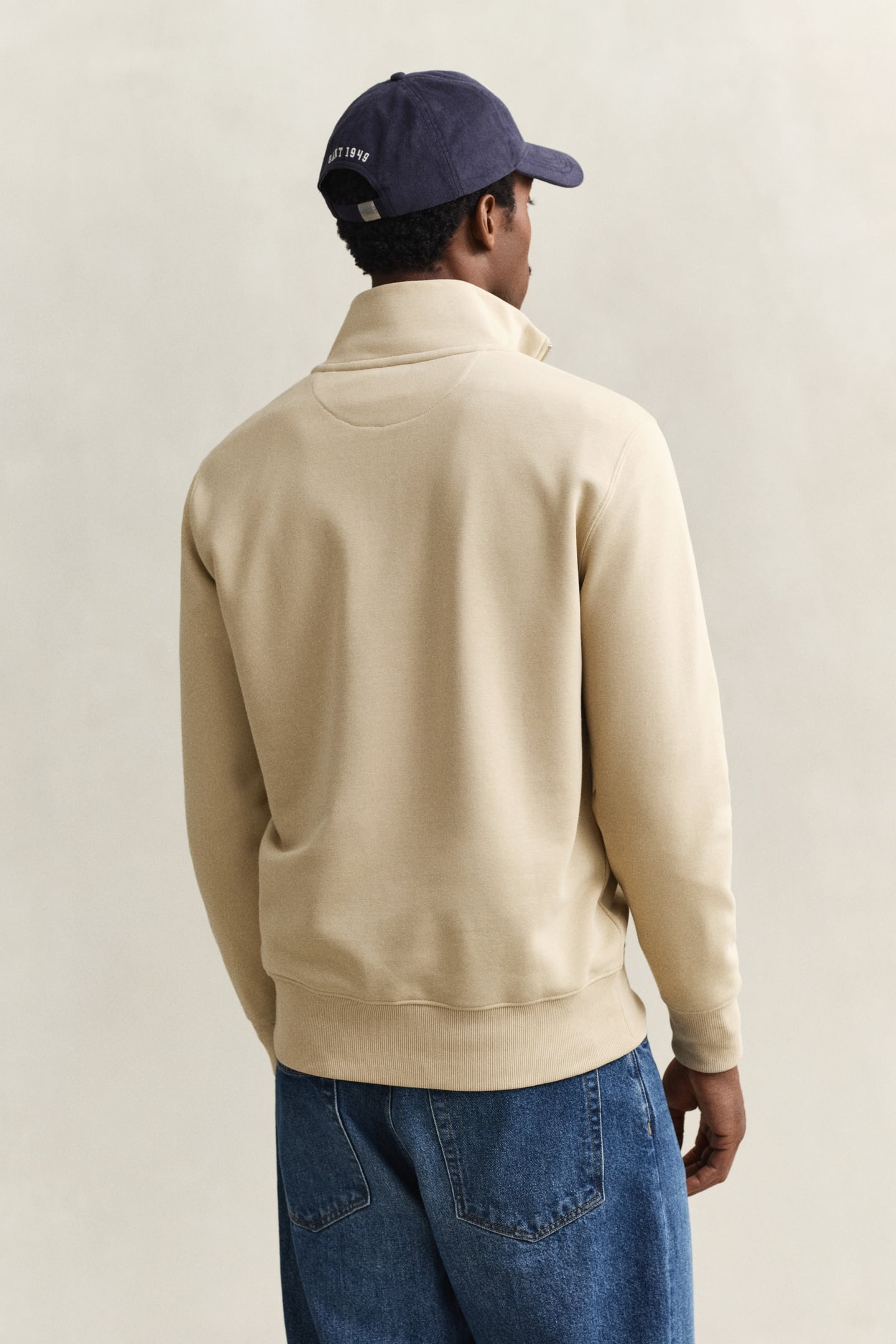 REG SHIELD HALF ZIP SWEAT OAT BEIGE 2