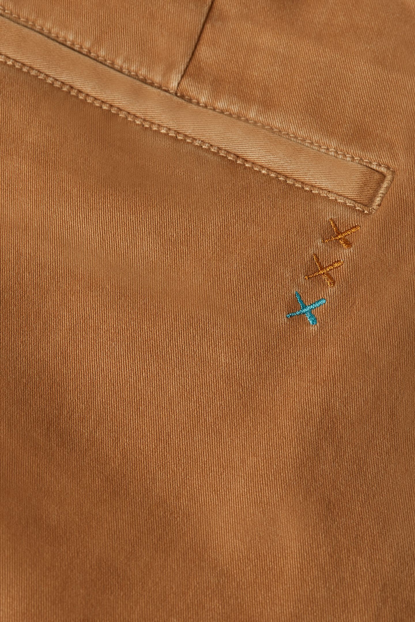 WARREN COTTON TWILL WASHED CHINO WITH BELT NUTHATCH 3