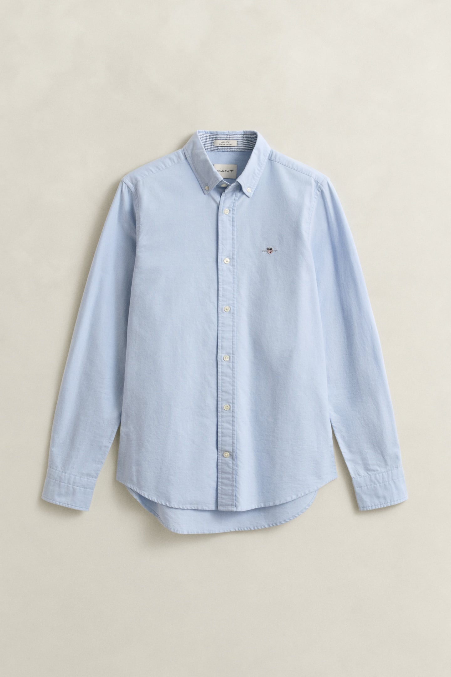 SLIM STRETCH OXFORD SHIRT LIGHT BLUE 4