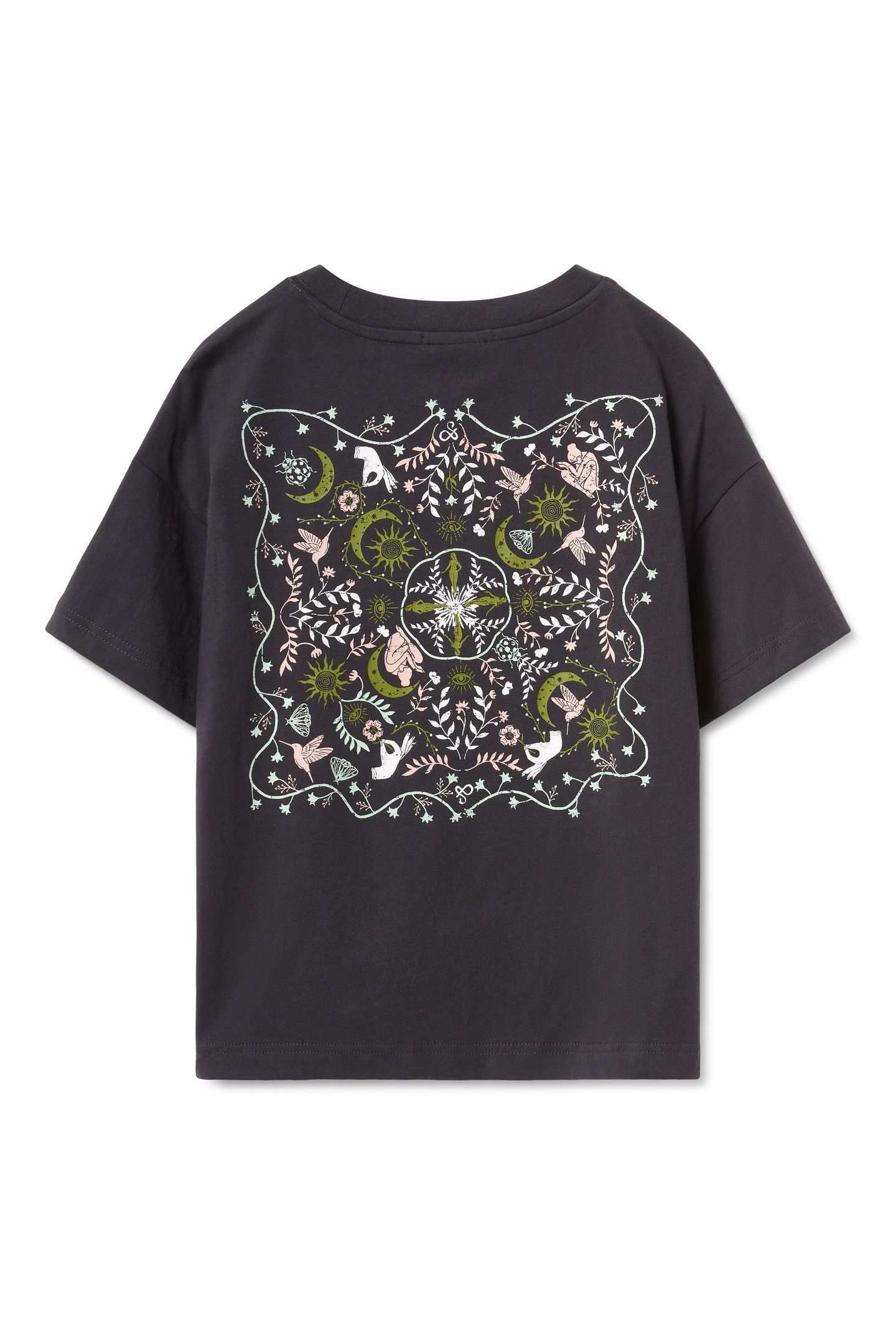 BOXY CROP TEE BLACK SAND PIGMENT 6