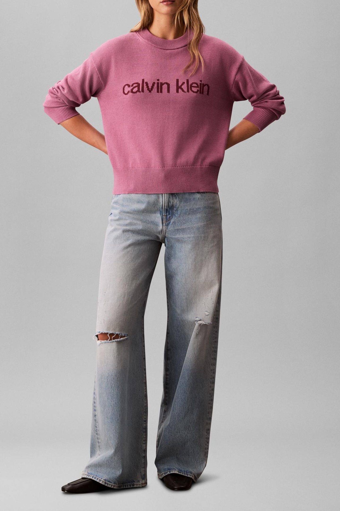 COTTON GRAPHIC PULLOVER BORDEAUX 3