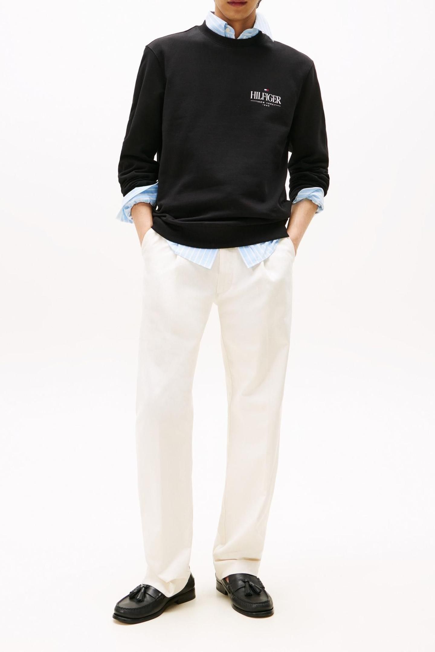 HILFIGER STACKED SWEATSHIRT BLACK 2
