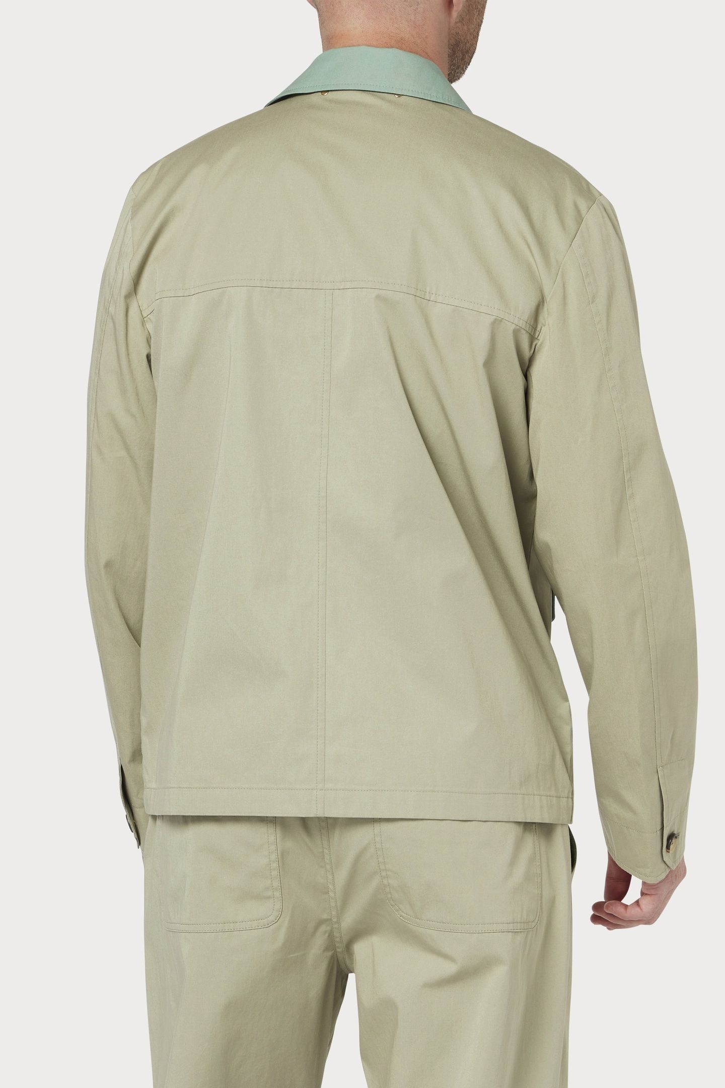MENS MULTI PKT JACKET LT GREYISH GREEN 2