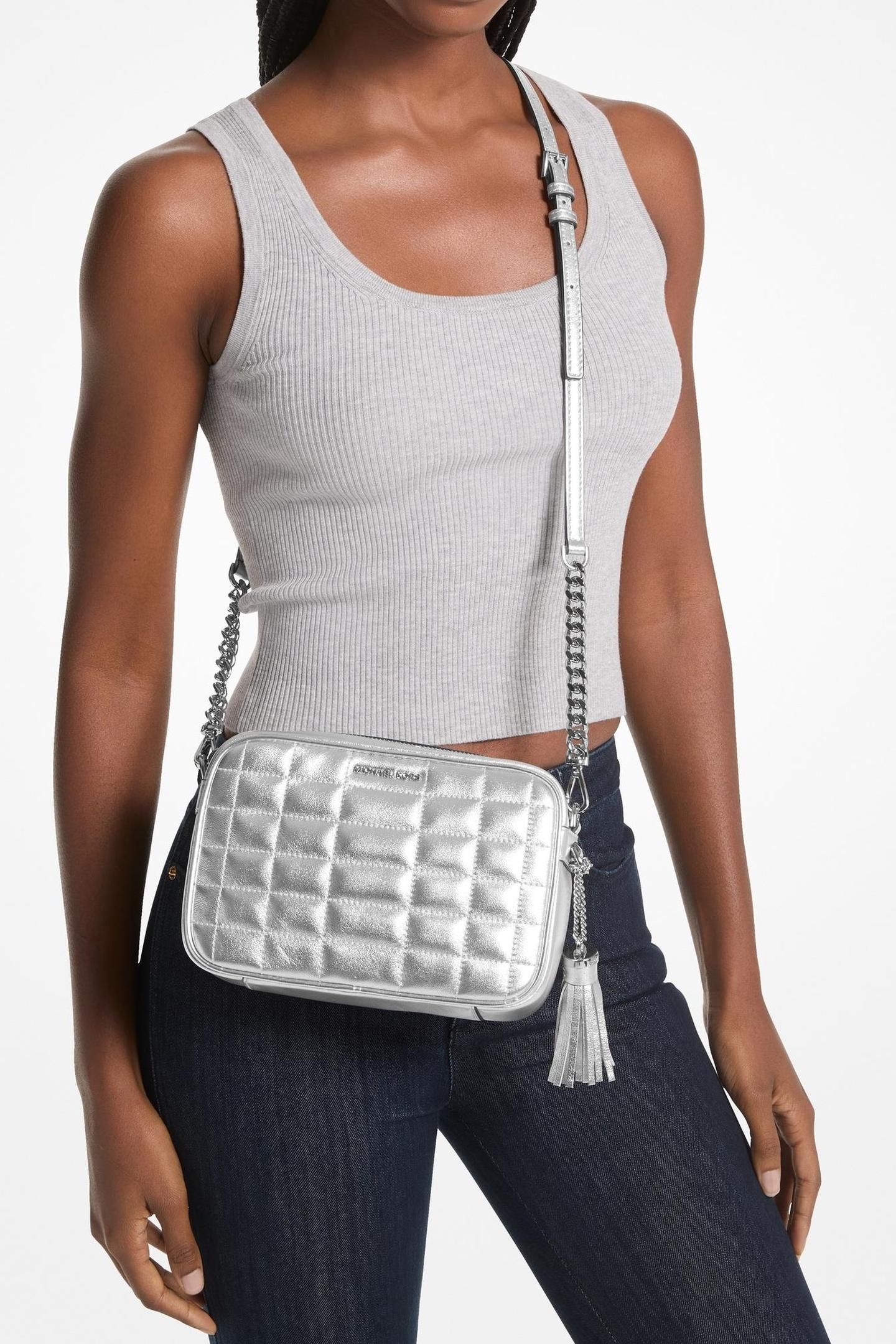 MEDIUM CAMERA BAG SILVER 2