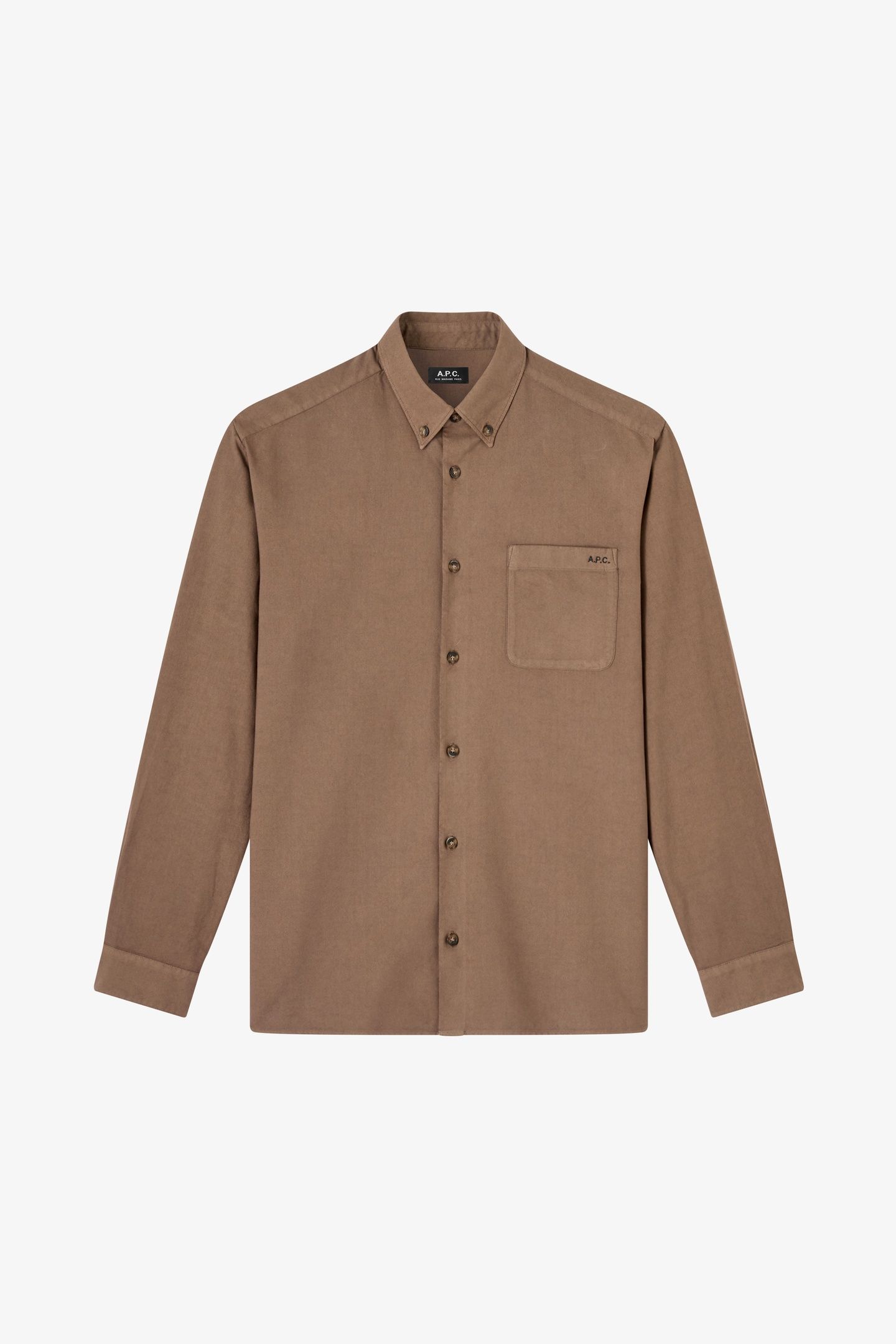 UNISEX SHIRT MATEO LOGO BROWN 6