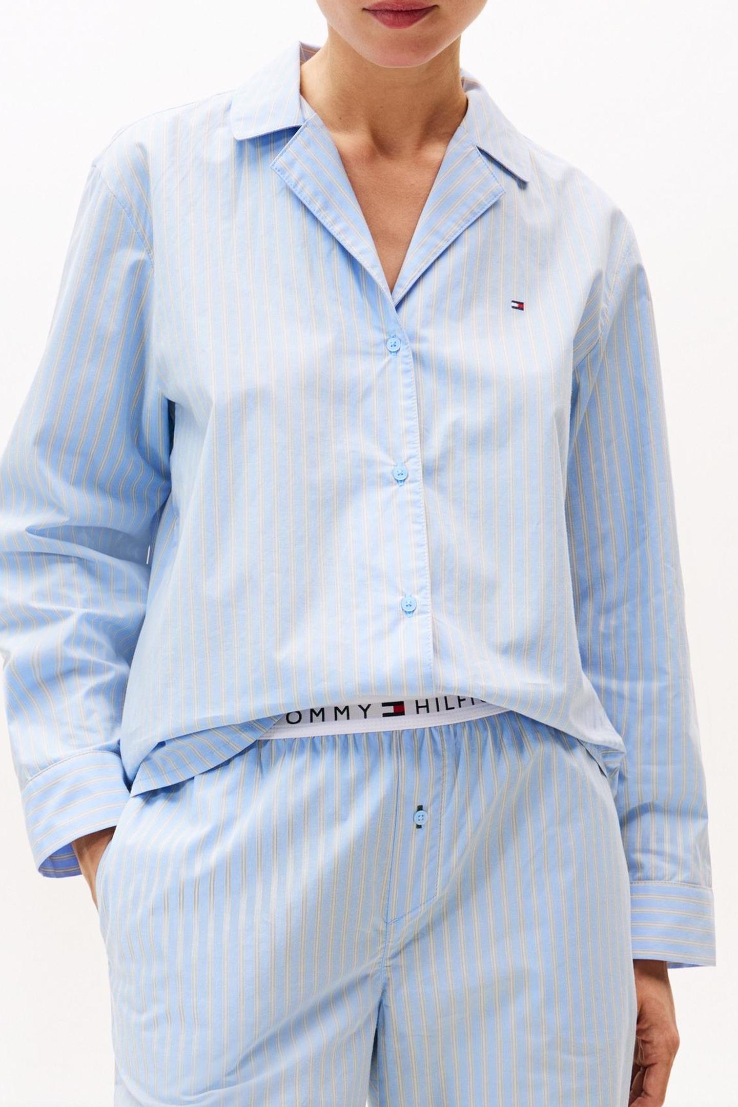 LS STRAIGHT POPLIN SHIRT SILE VESSEL BLUE 4
