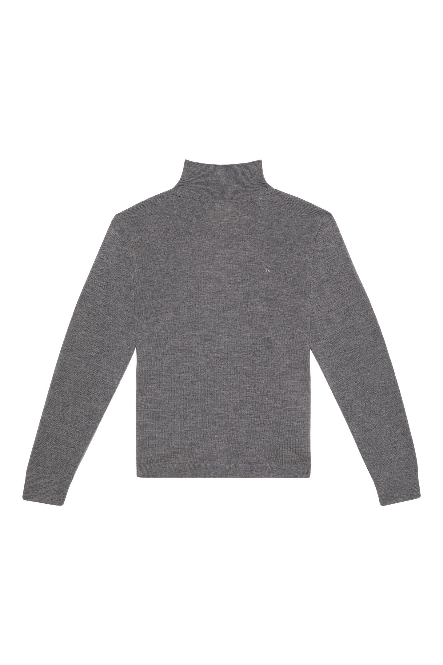LS MERINO MOCK NECK MEDIUM GREY HEATHER 4