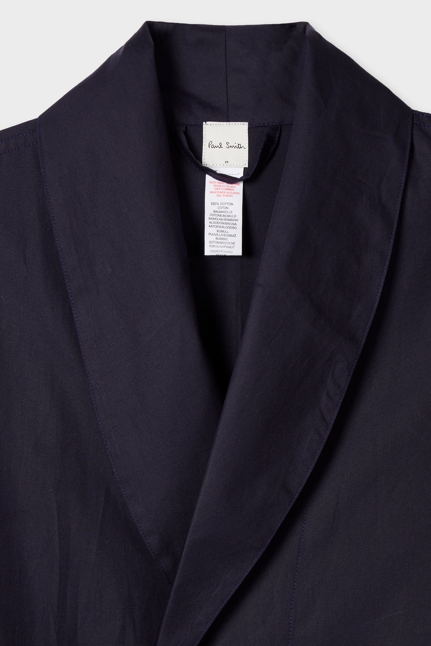 MEN DRESSING GOWN STRIPE VERY DARK NAVY 3