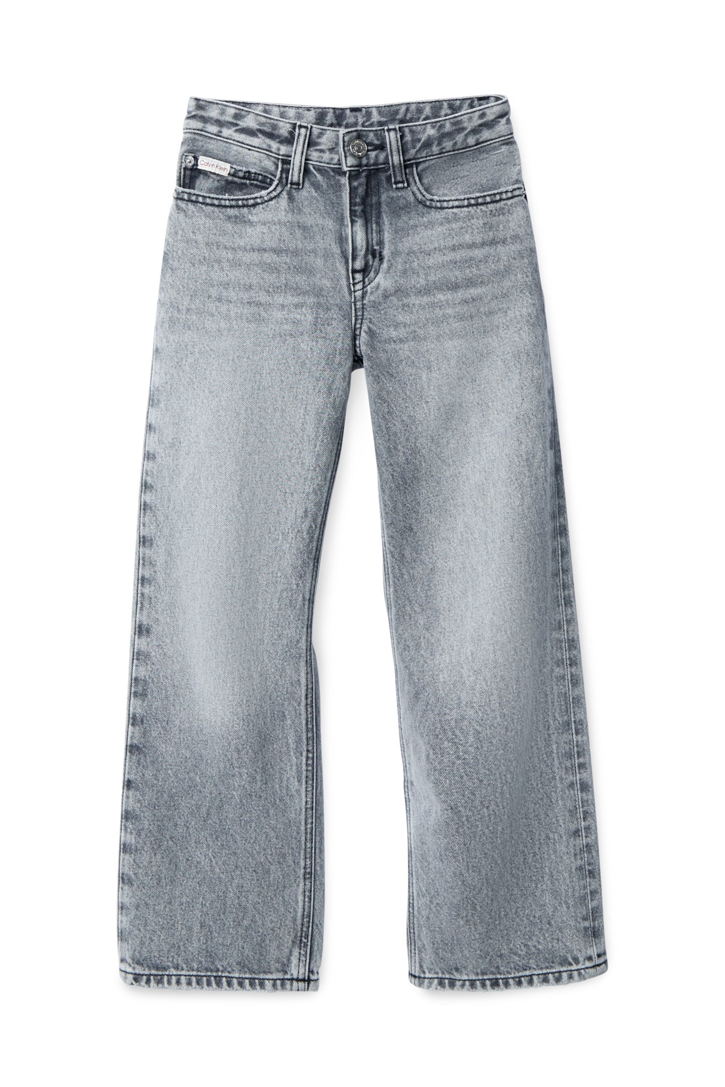 GIRLS HIGH RISE WIDE LEG WASHED MODERN GREY 4