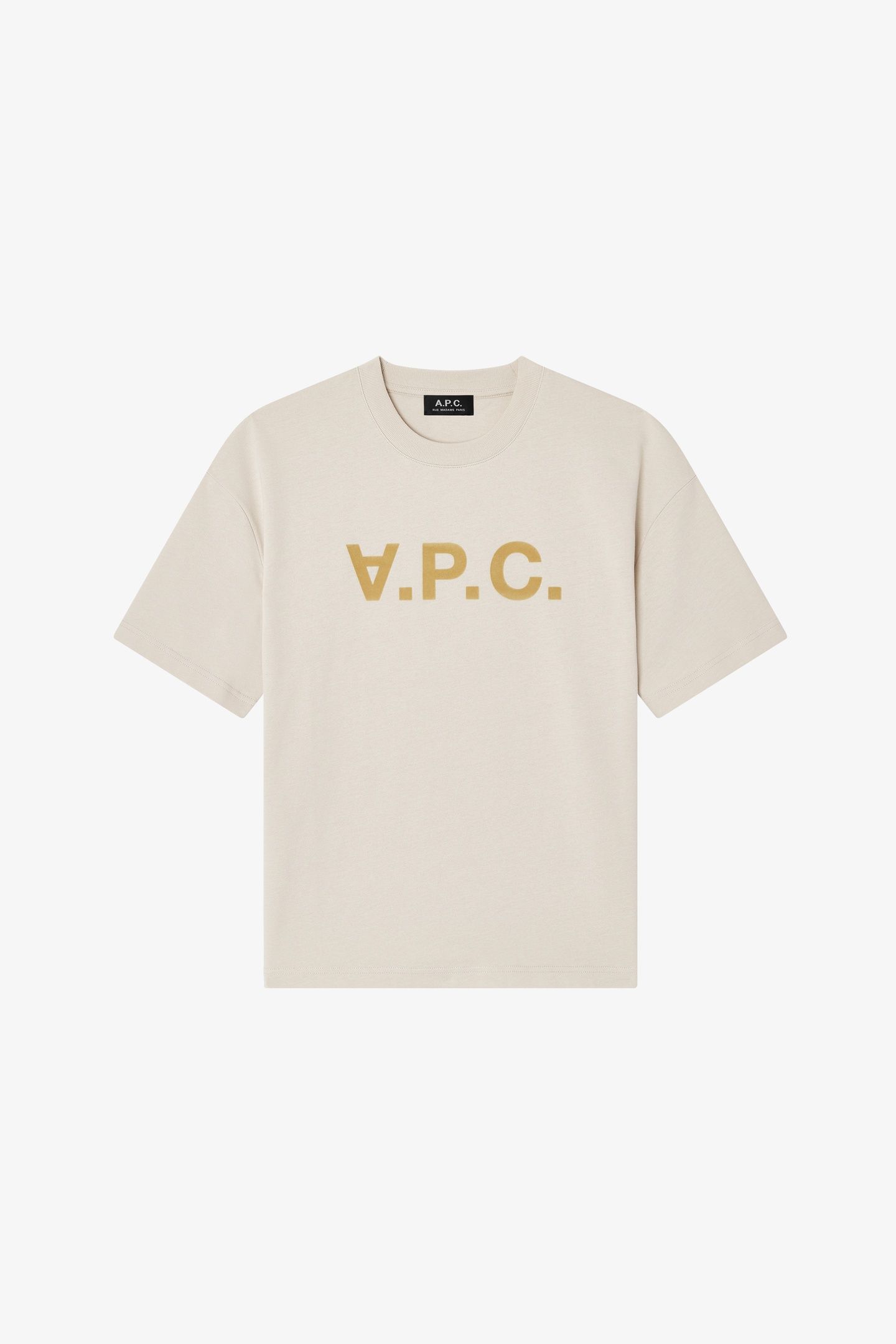 UNISEX T-SHIRT LOOSE-FIT SHORT SLEEVE ECRU 2