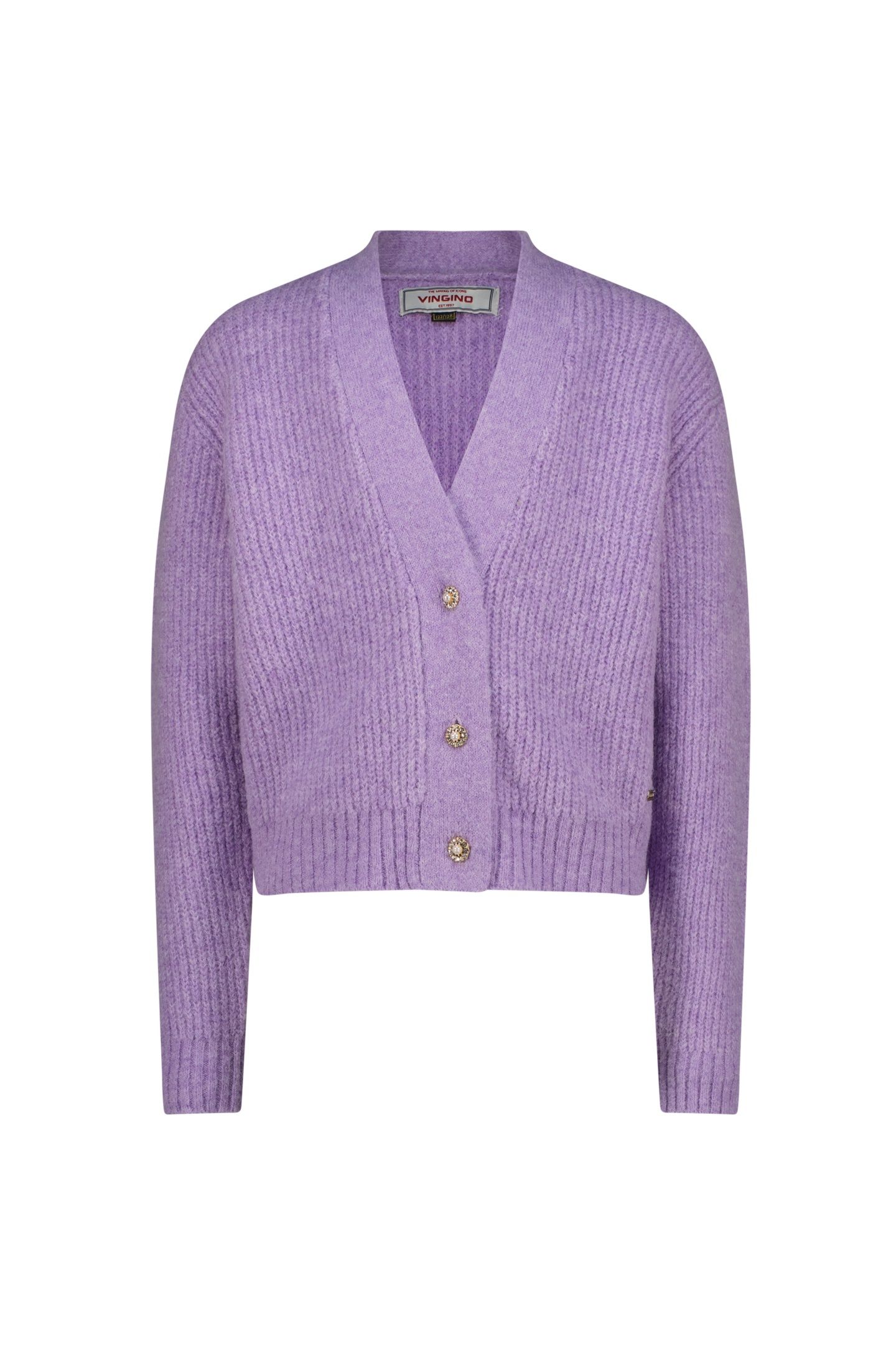 GIRLS MANDA CARDIGAN VERBENA LILAC 1