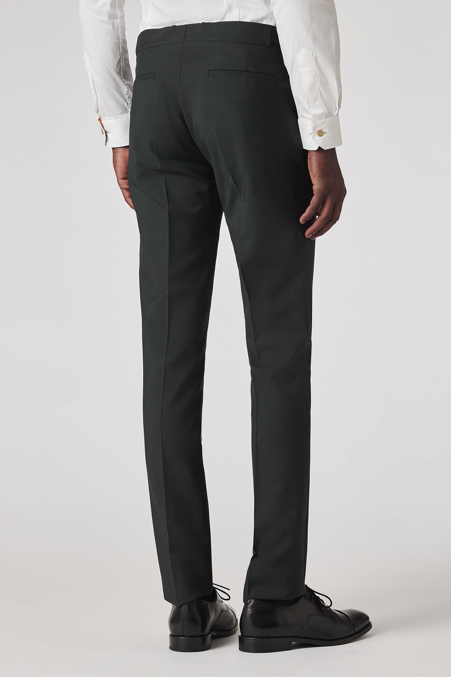 MENS SLIM FIT TROUSER VERY DARK GREEN 3