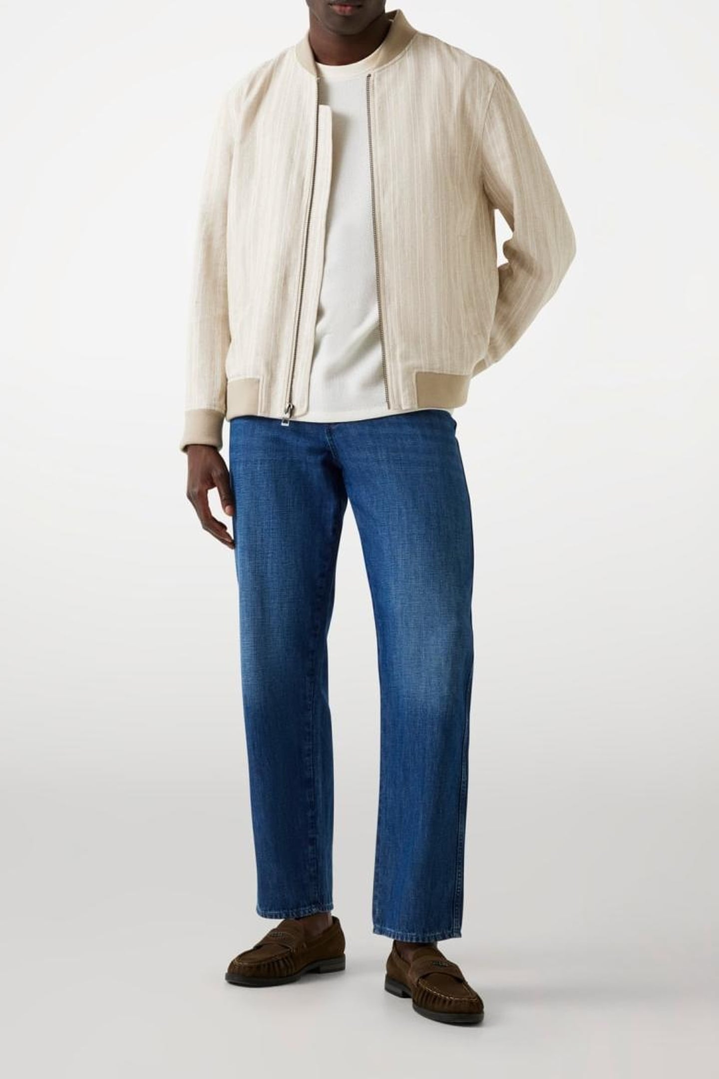 FLETCHER LINEN STRIP QUICKSAND MULTI 7