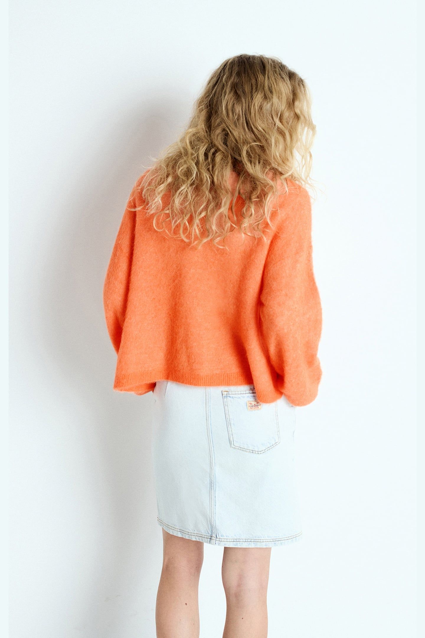 NENYBAY KNIT SWEATER ORANGE FLUO 2