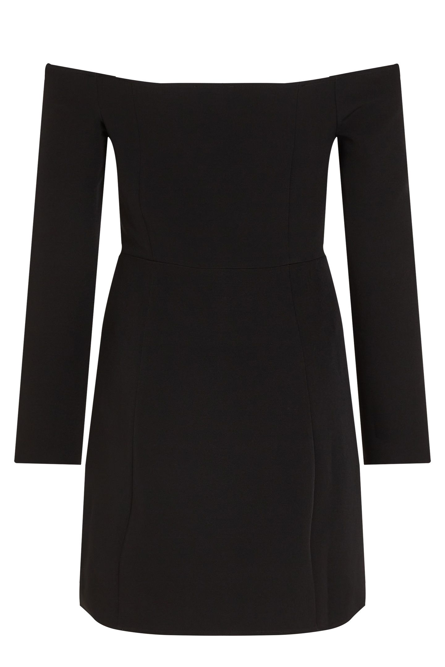 BARDOT WOVEN DRESS BLACK 5
