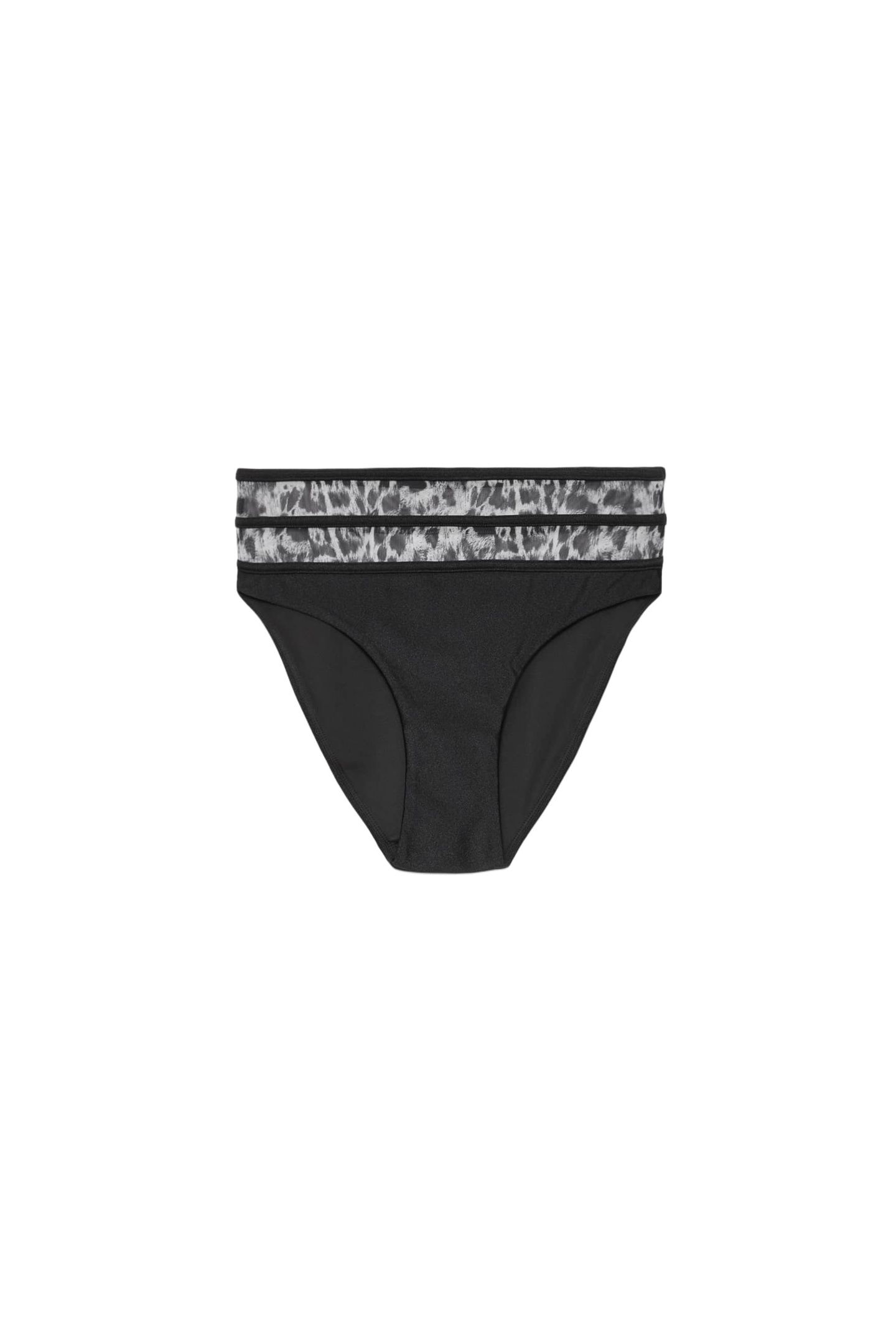 XALIA BIKINI BOTTOM BLACK/GREY LEOPARD 4