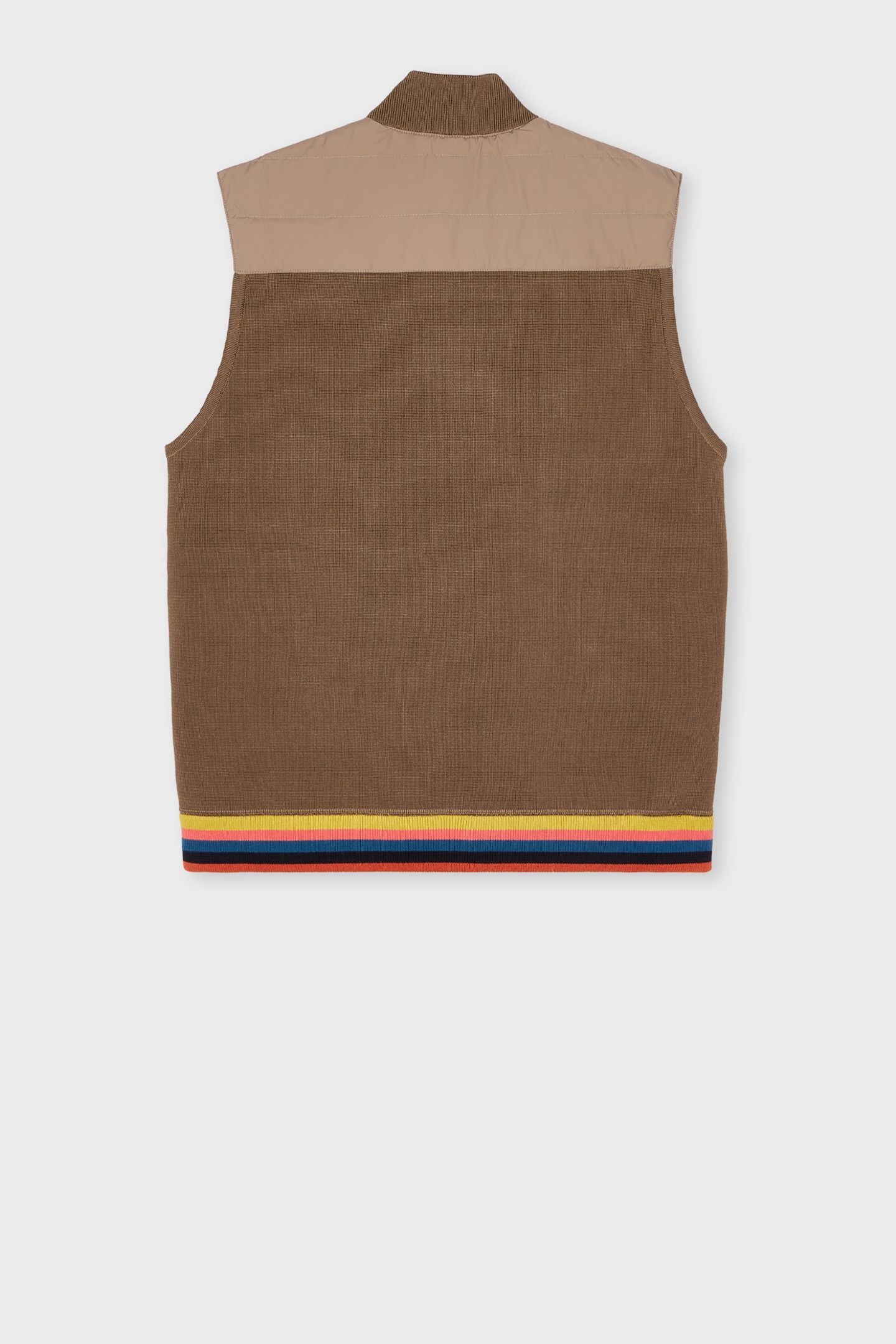 MENS HYBRID DOWN GILET LIGHT BEIGE 8