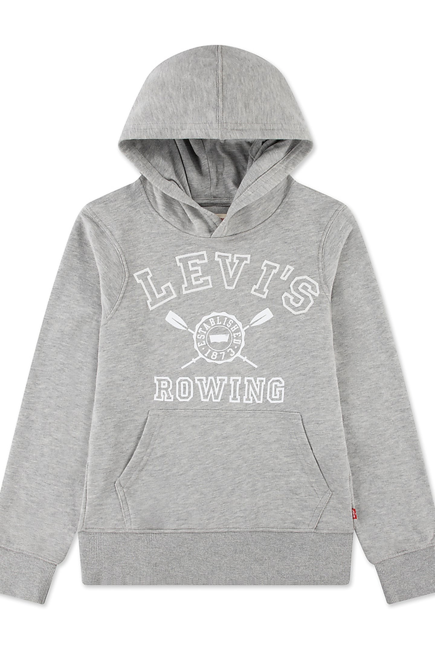 BOYS VARSITY ROWING HOODIE GREY HEATHER 1
