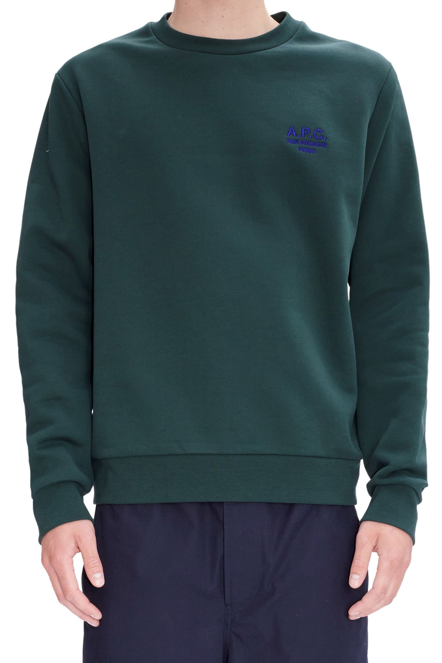 UNISEX SWEATSHIRT RIDER PINE GREEN 1