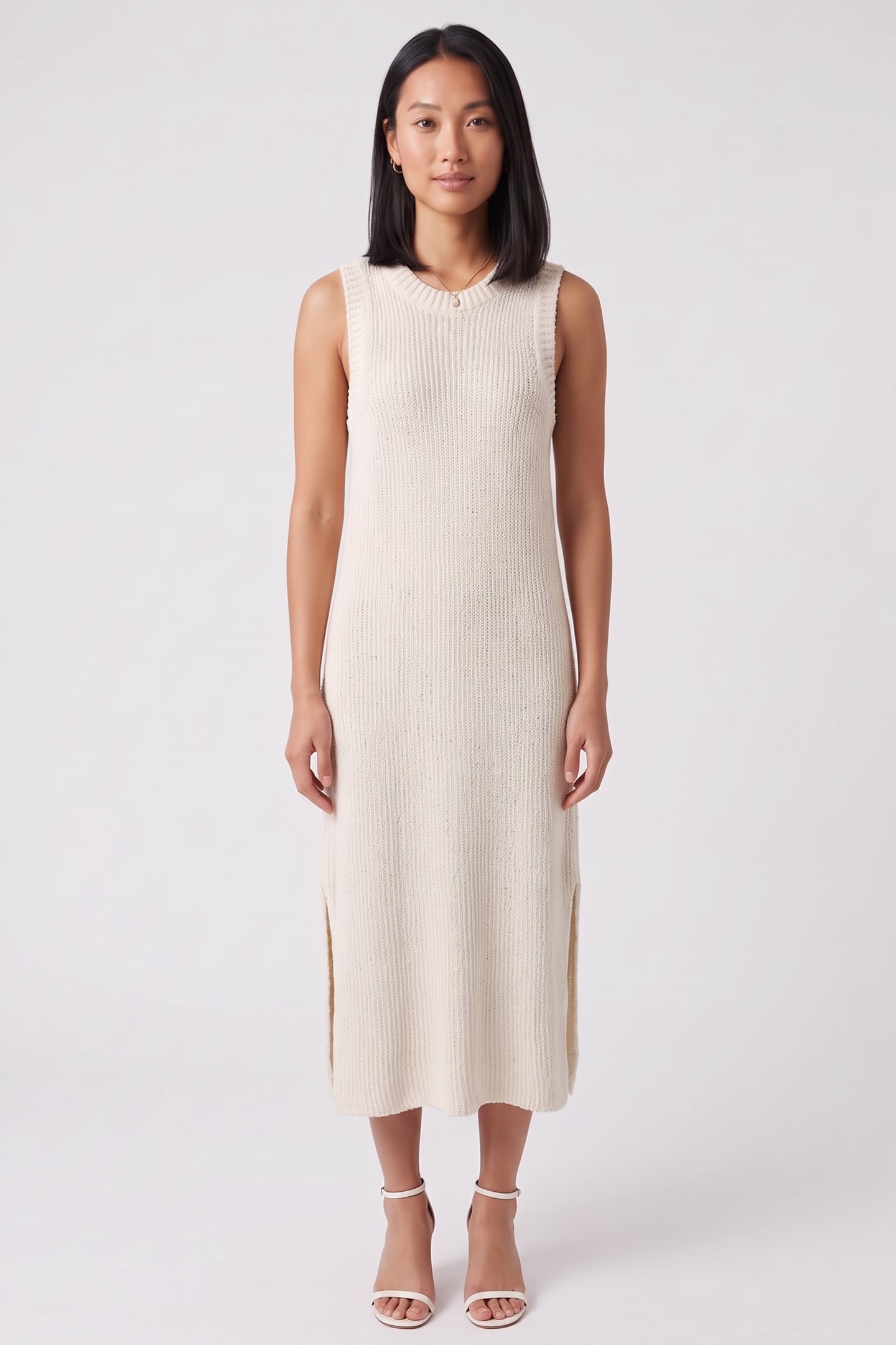 ST PERNILLA SILKMIX DRESS BEIGE 1