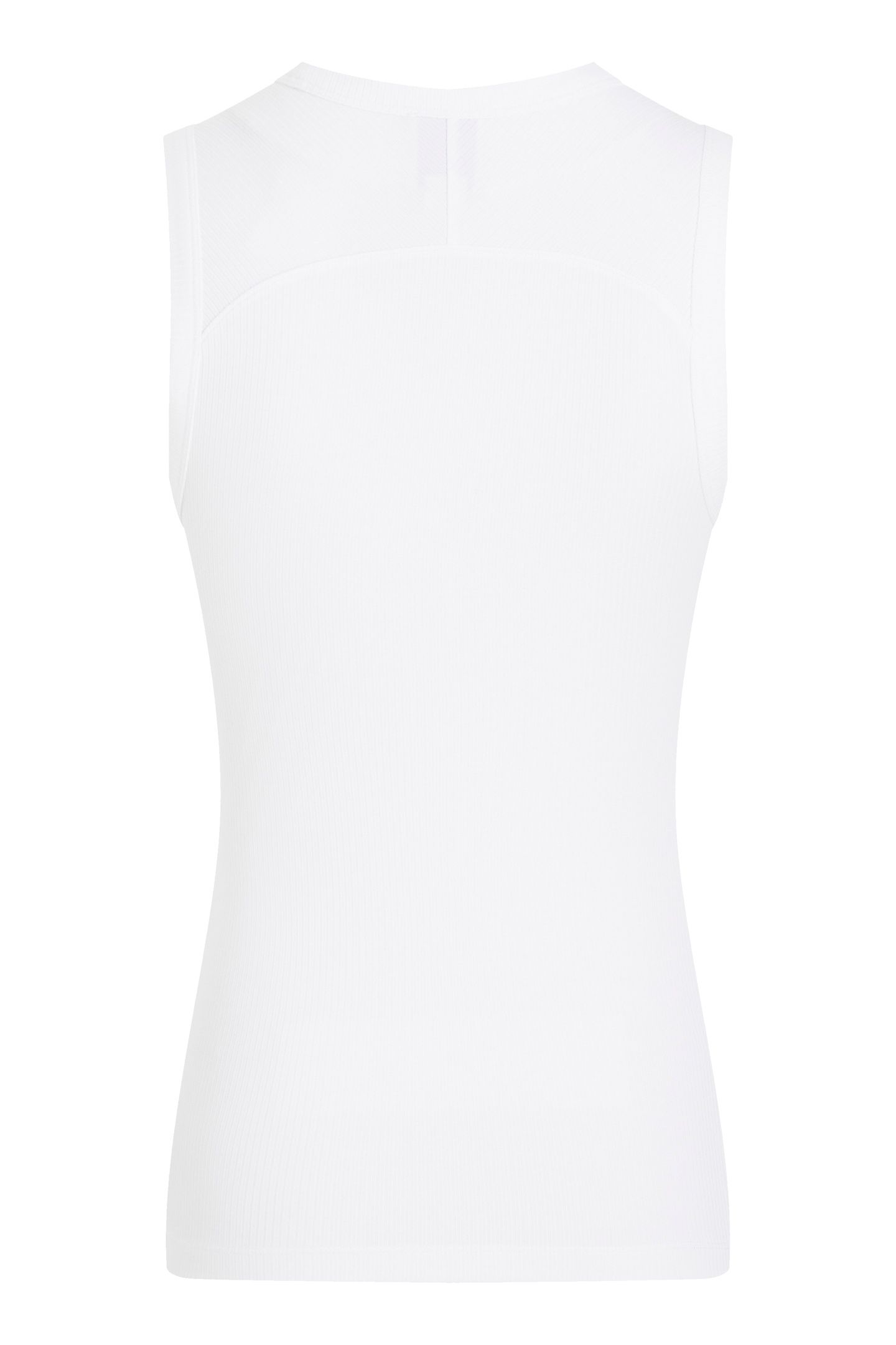 MODAL RIB C-NECK TANK BRIGHT WHITE 5