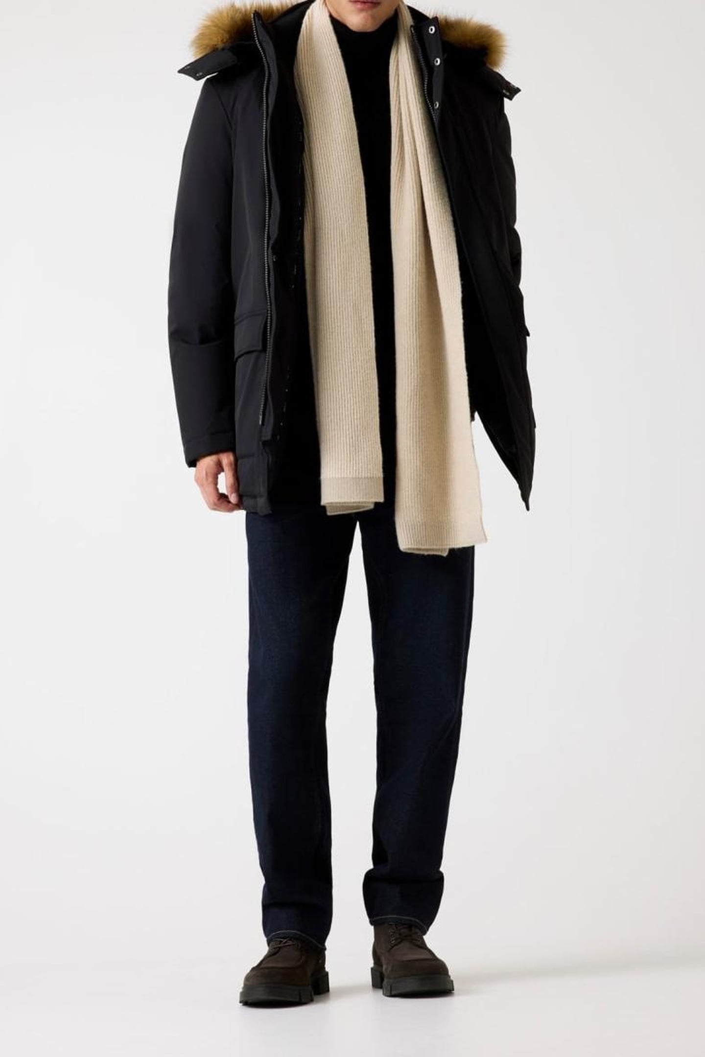 REAL DOWN PARKA JET BLACK A996 4