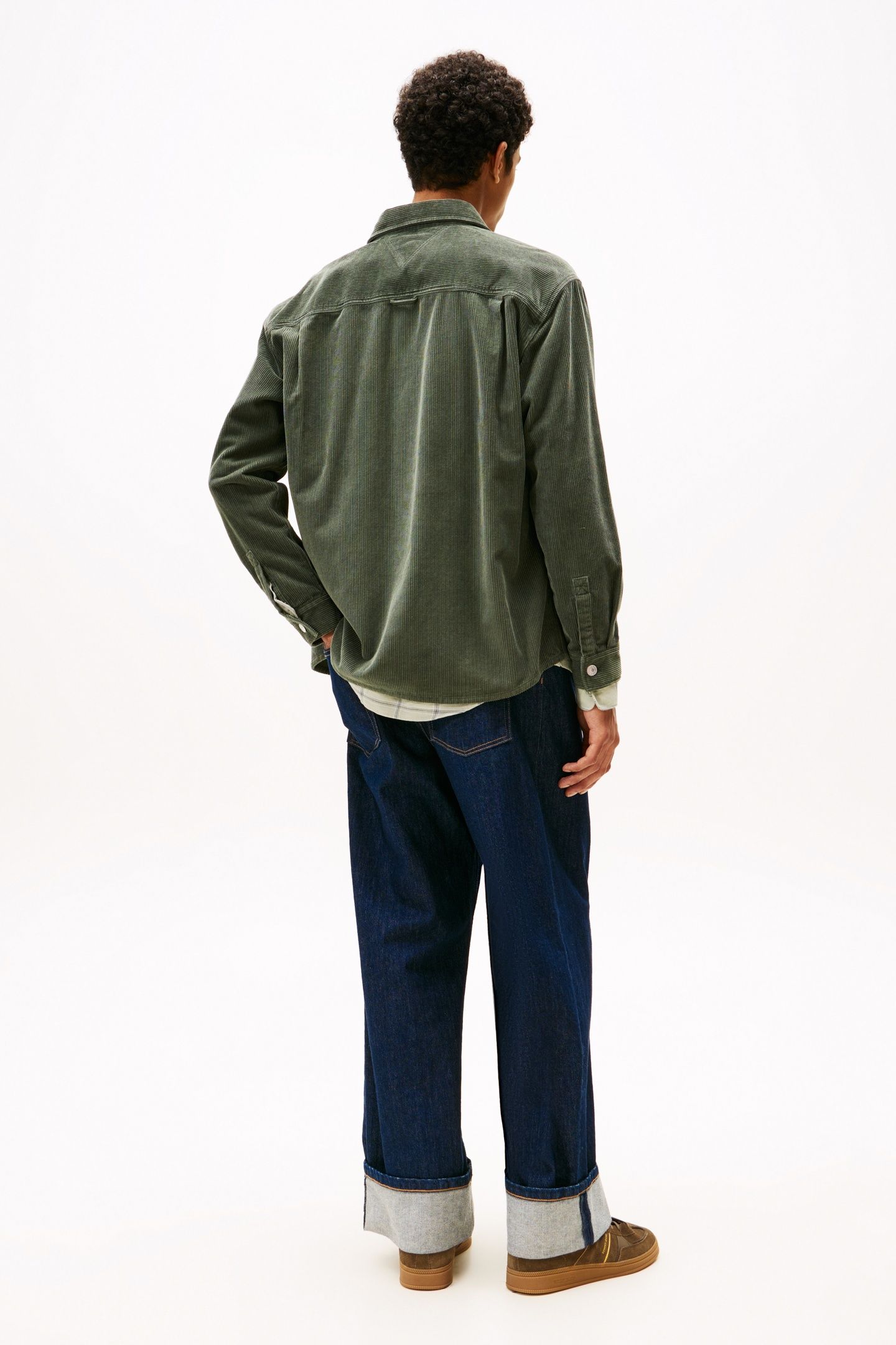 TJM RELAXED WASHED CORD PEWTER GREEN 2