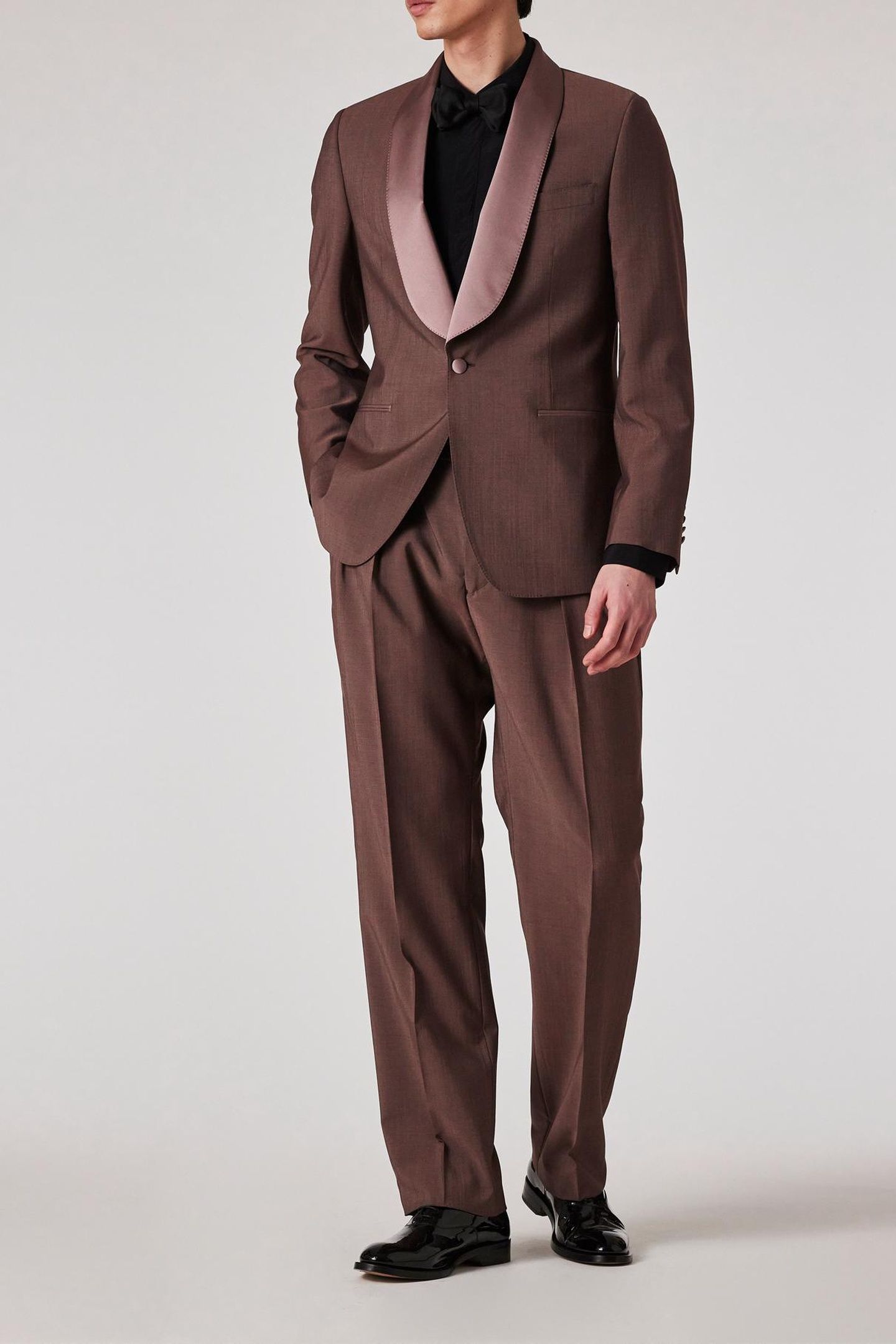 MENS TAILORED FIT 1 BTN JACKET DARK VIOLET 2
