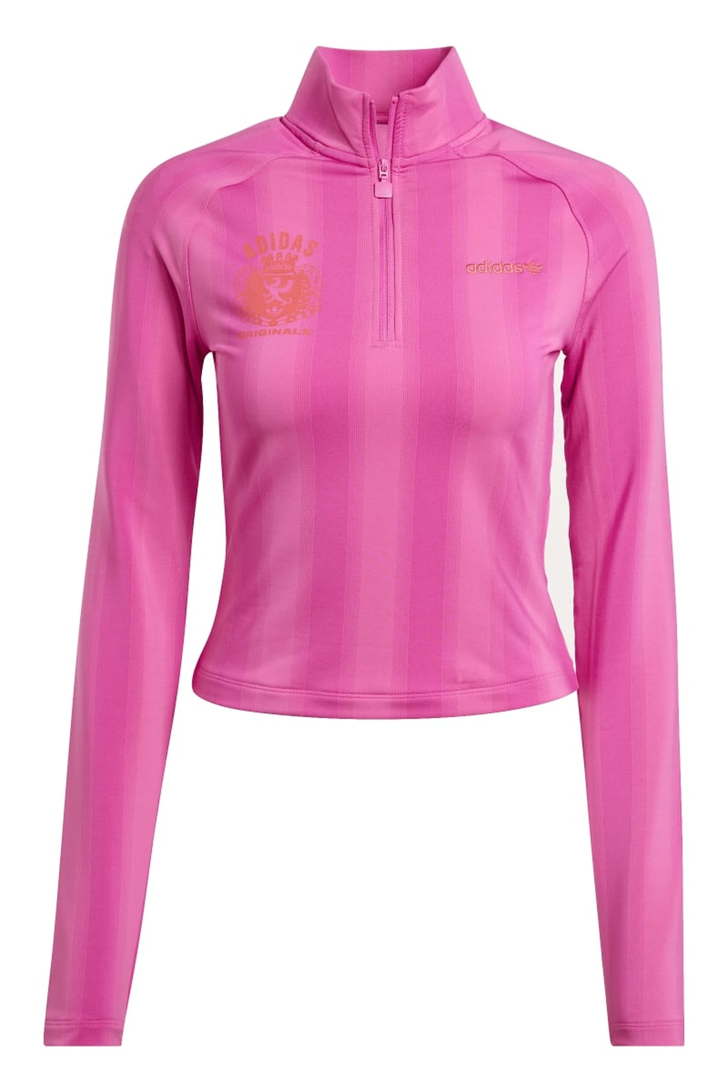 HALFZIP GRFX LS SEMI LUCID FUCHSIA 4