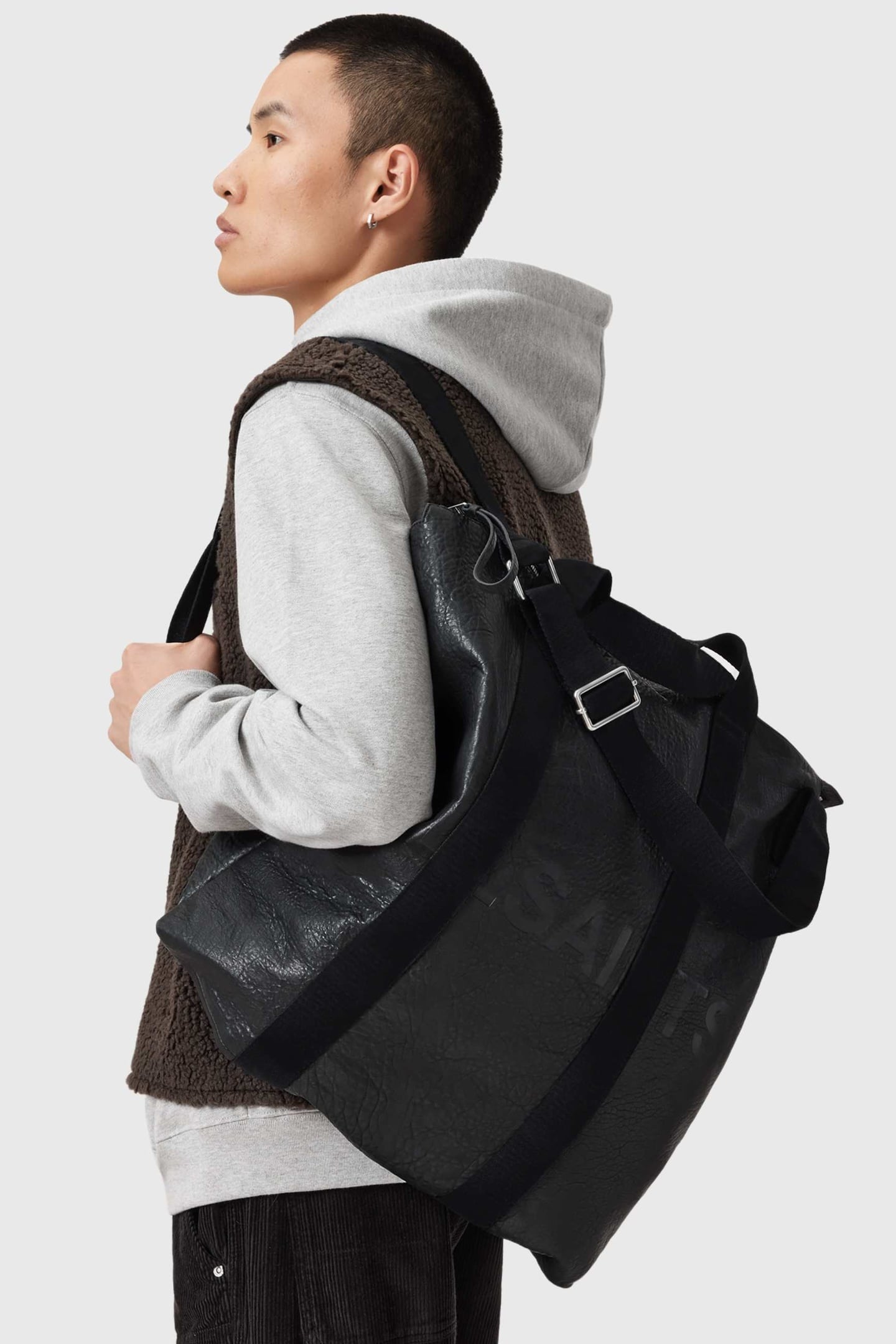 KEI LEATHER BACKPACK BLACK 5
