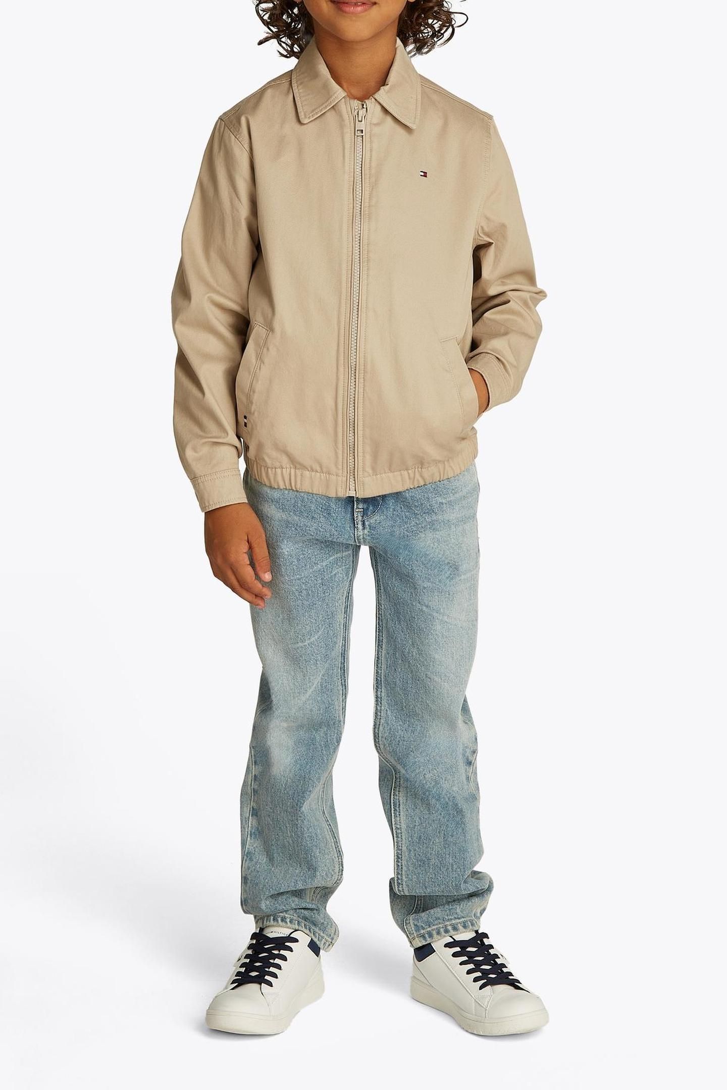 BOYS COTTON IVY JACKET SANDALWOOD 1