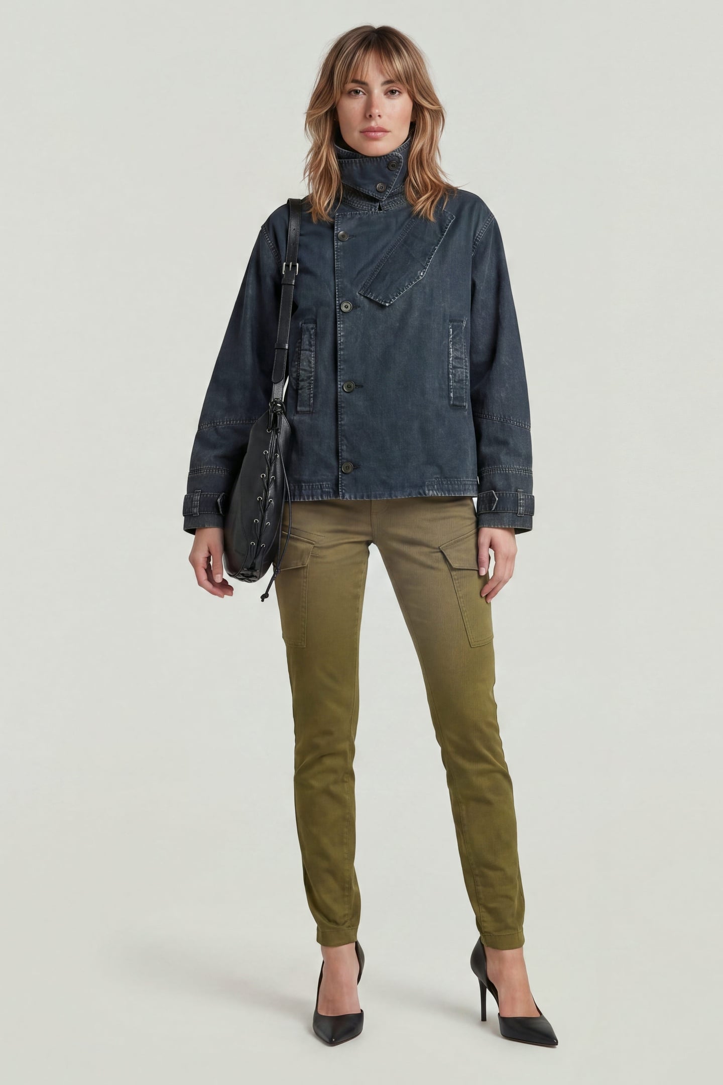 BLOSSITE G-SHAPE ARMY HIGH SKINNY DARK GREEN 3