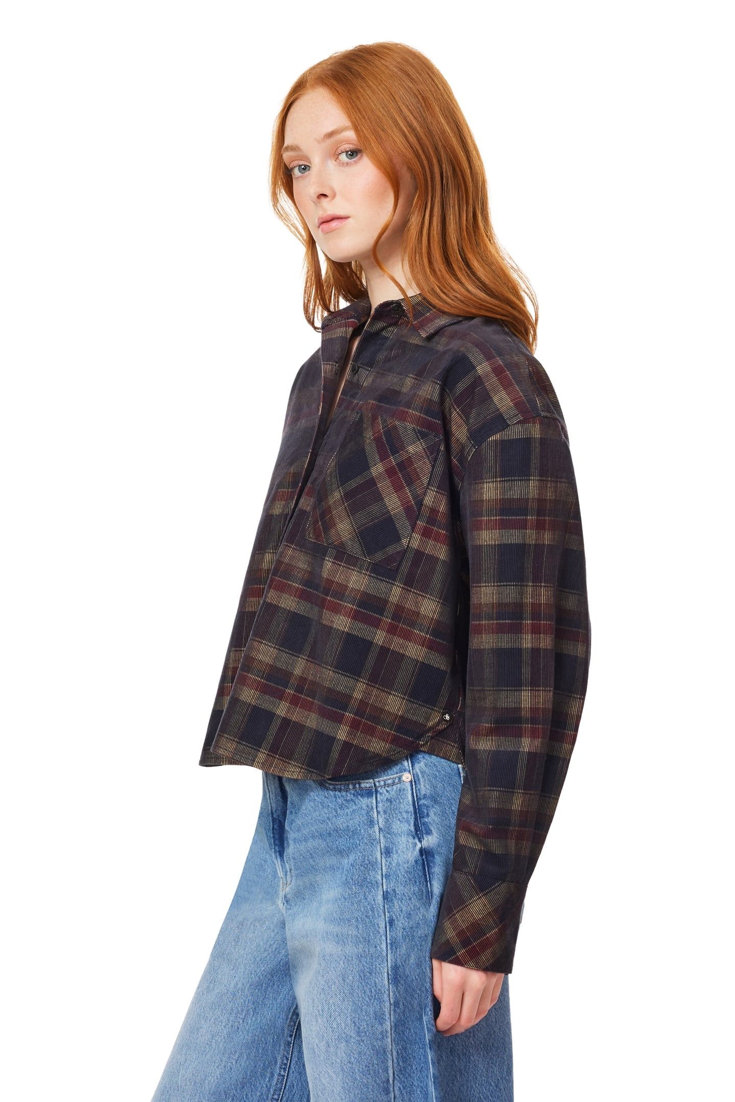 CROPPED SHIRT MULTI PLAID 7