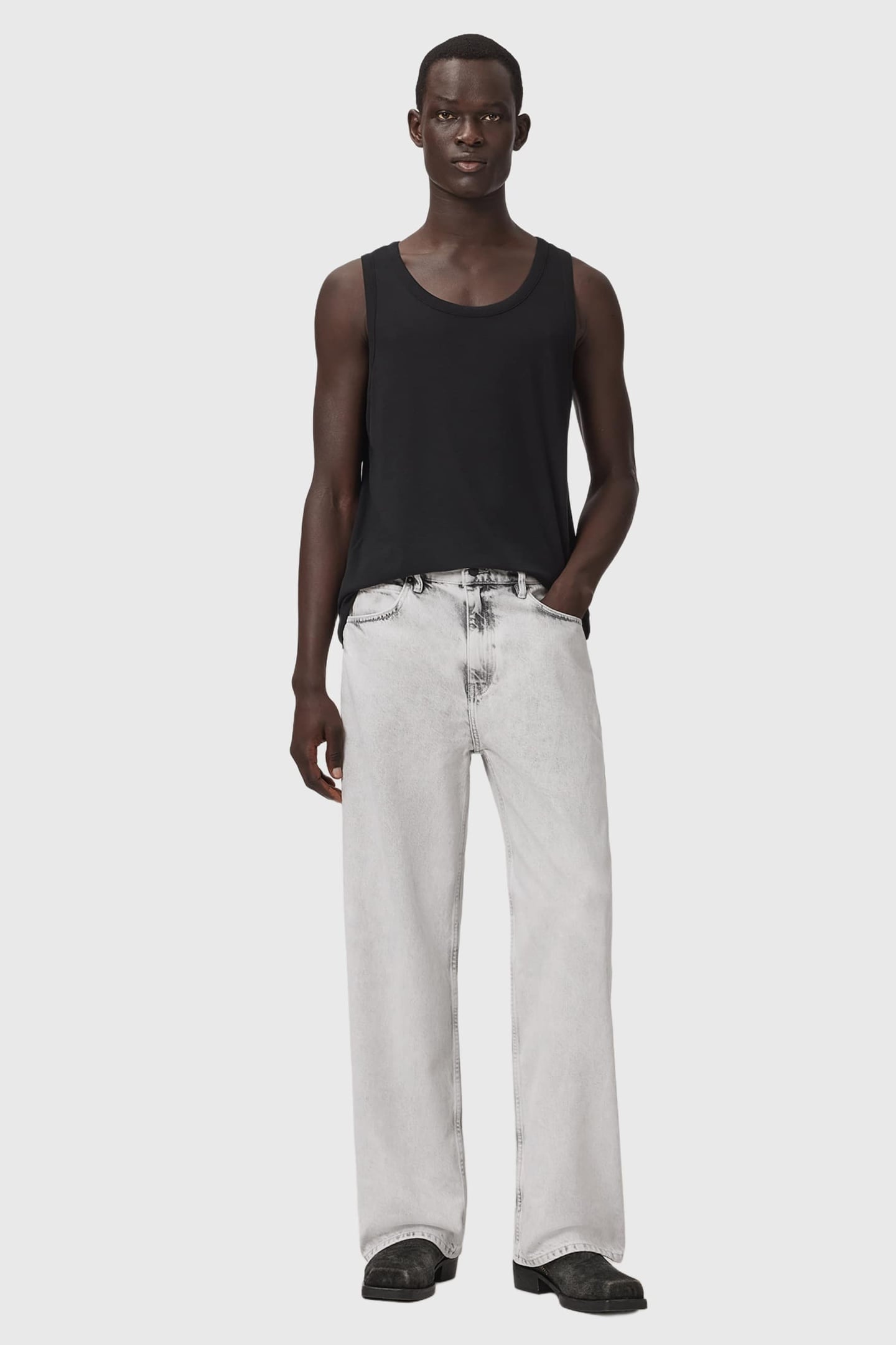 LENNY JEAN BLEACHED GREY 1