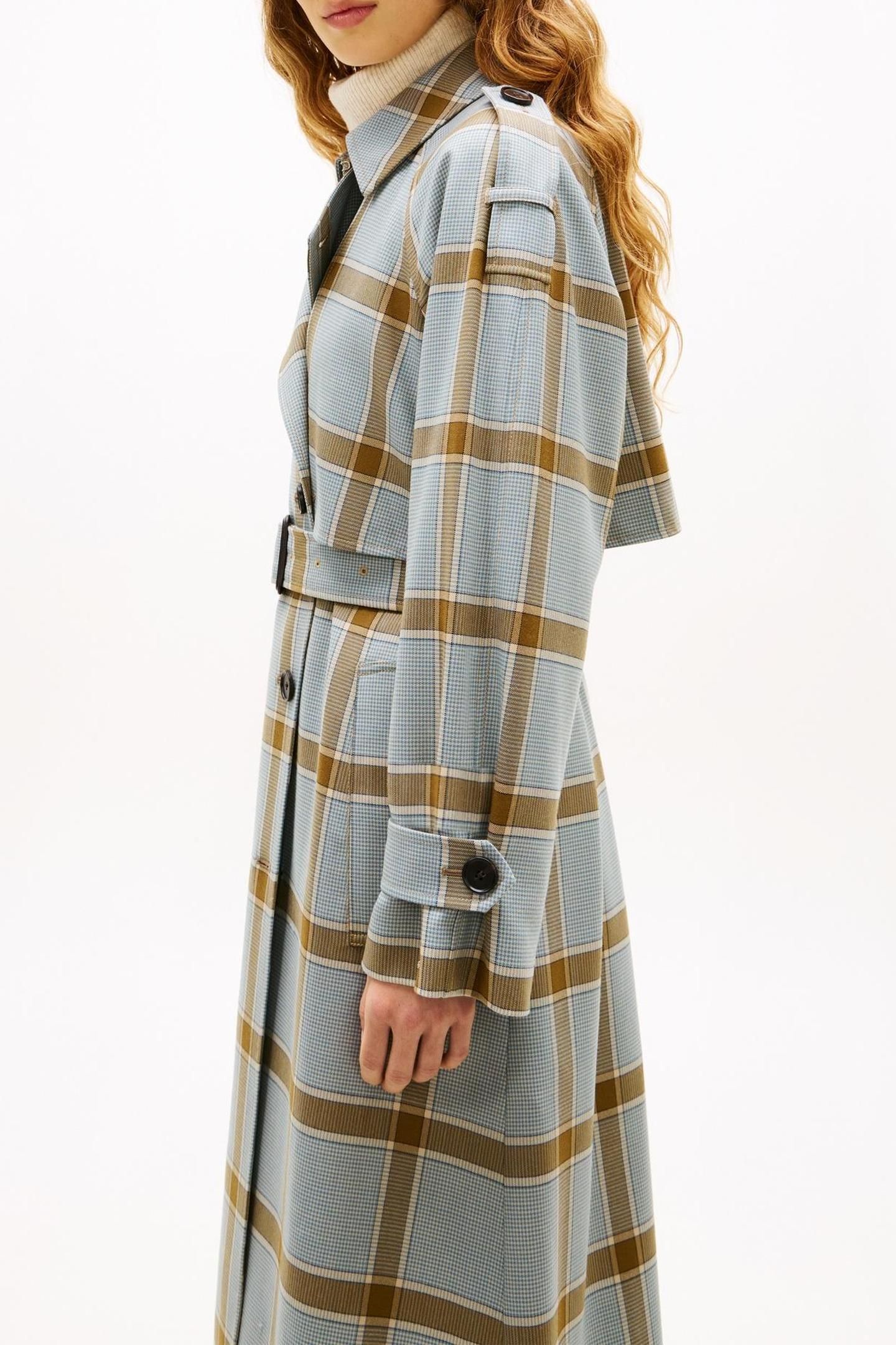 LIGHT WOOL CHECK RELAXED COAT HOUNDSTOOTH FLANNEL/SAFARI CAN 3