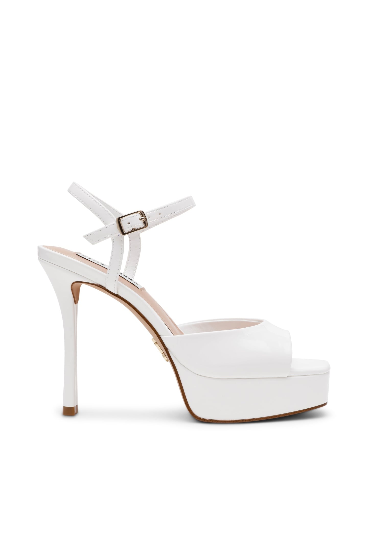 REKINDLE SANDALS WHITE PATENT 1