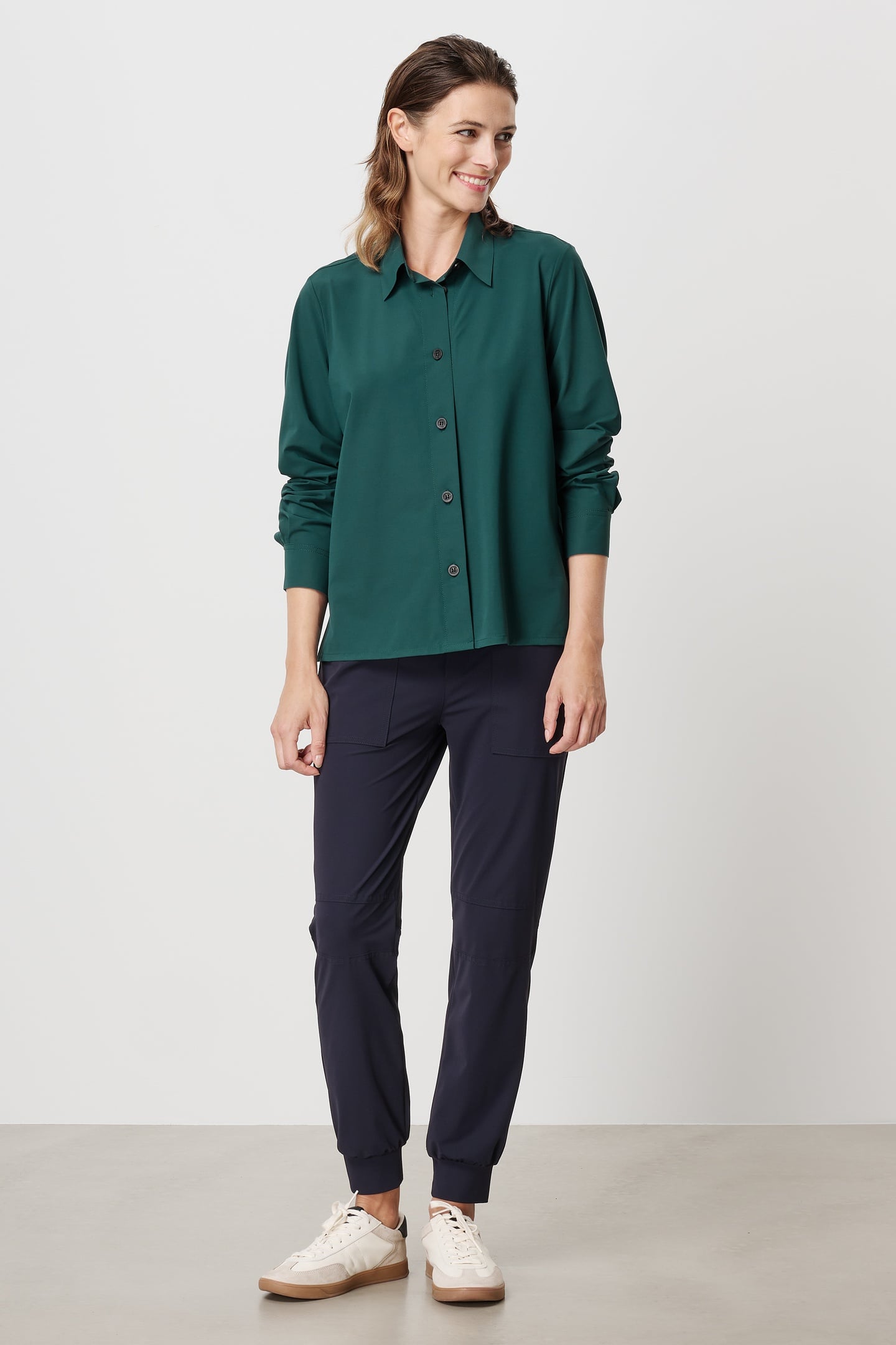 AVON BOXY SHIRT PINE GREEN 1