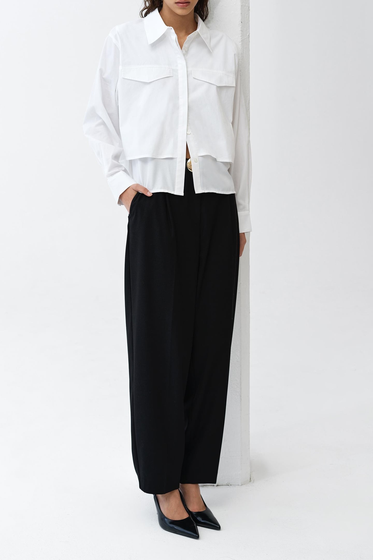 CAMBRIA MILLA MIX SHIRT LINEN WHITE 5