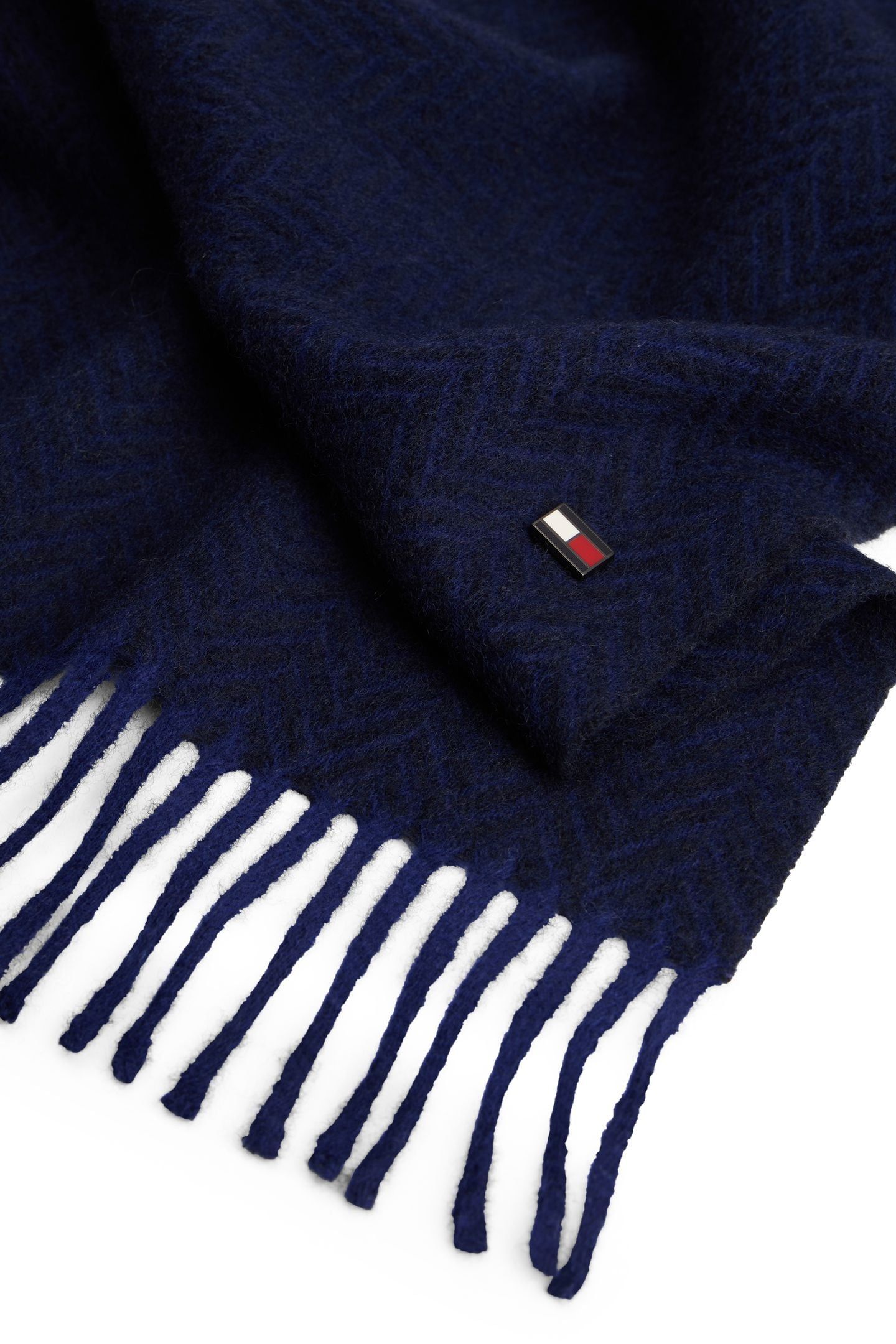 TH RWB HERRINGBONE SCARF SPACE BLUE 4