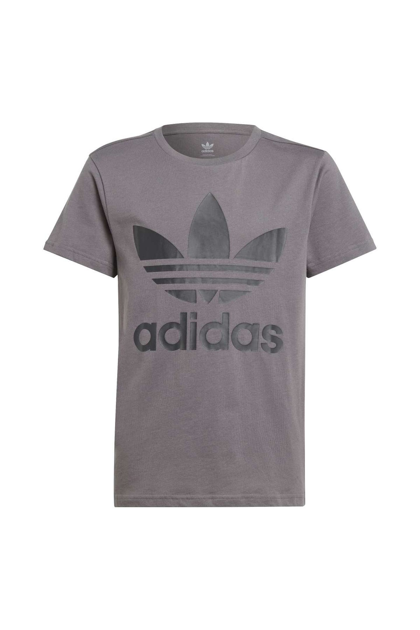 JUNIOR TREFOIL TEE GREY FIVE 3