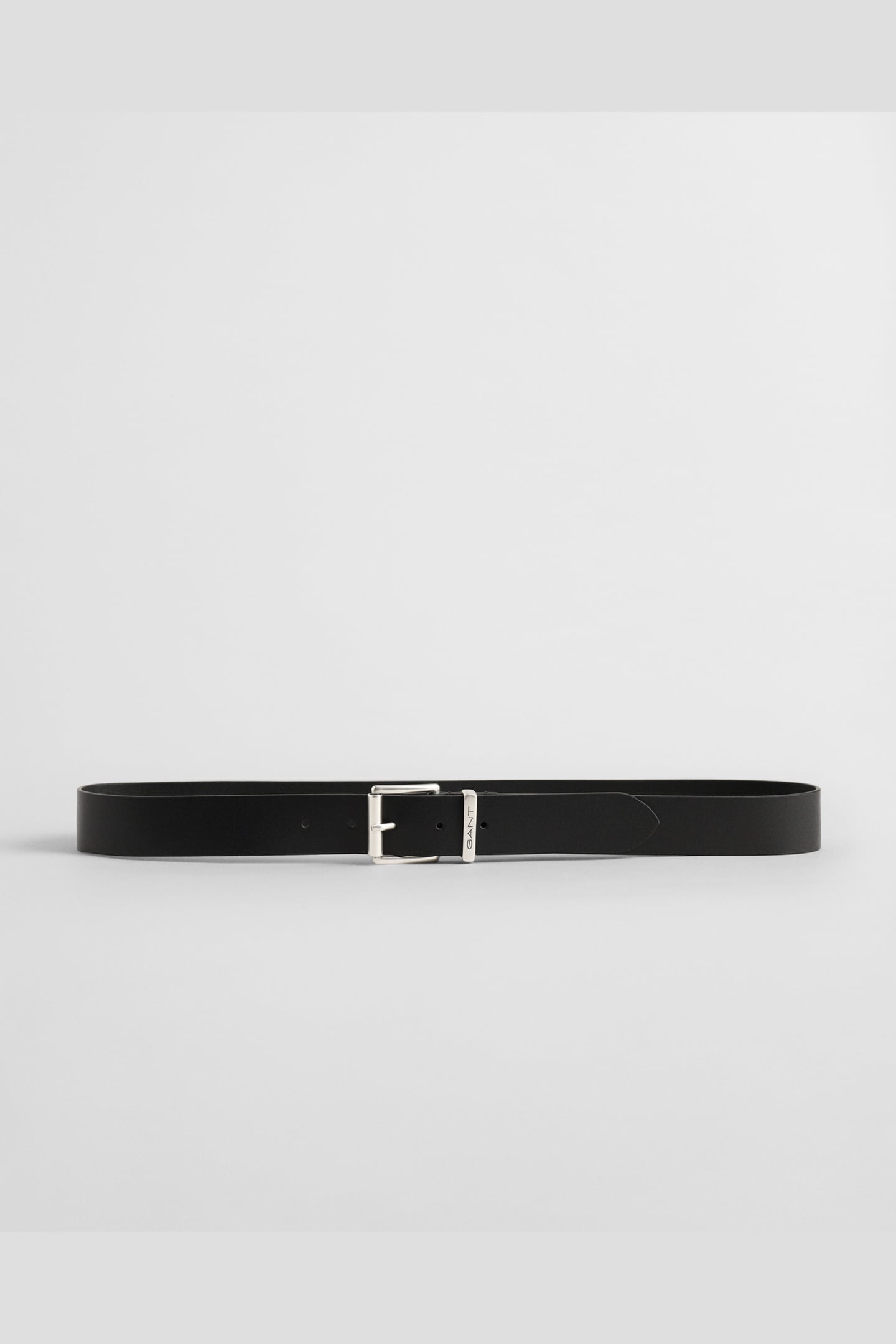 LOGO LEATHER BELT BLACK 3