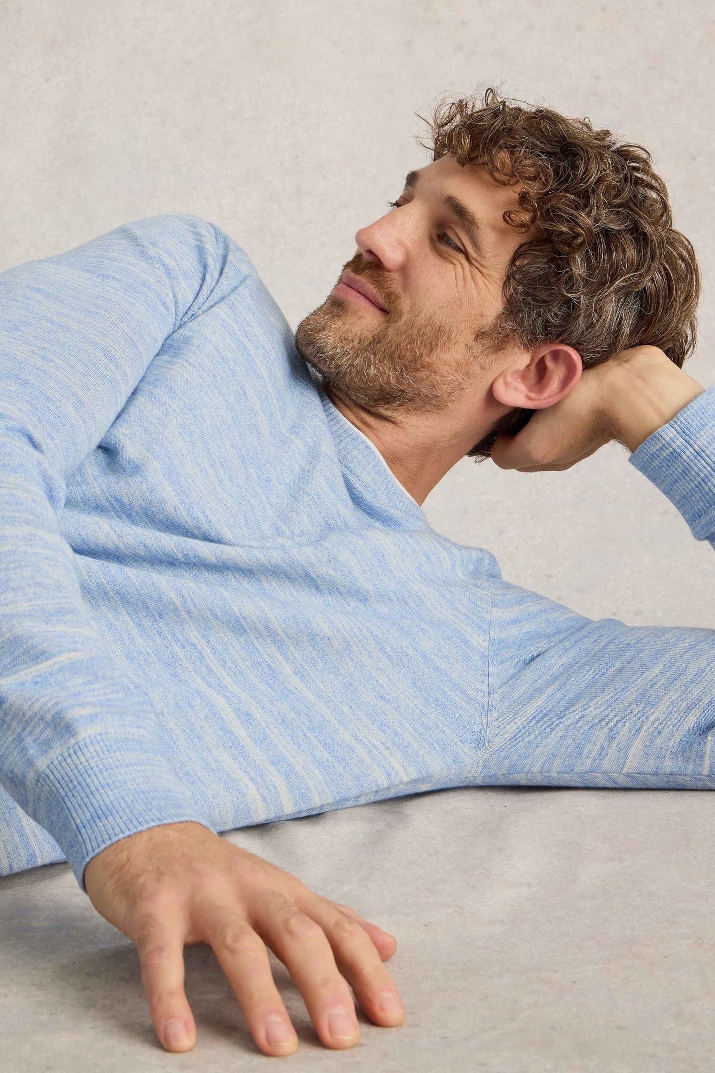 HENDERSON SPACEDYE JUMPER LIGHT BLUE 5