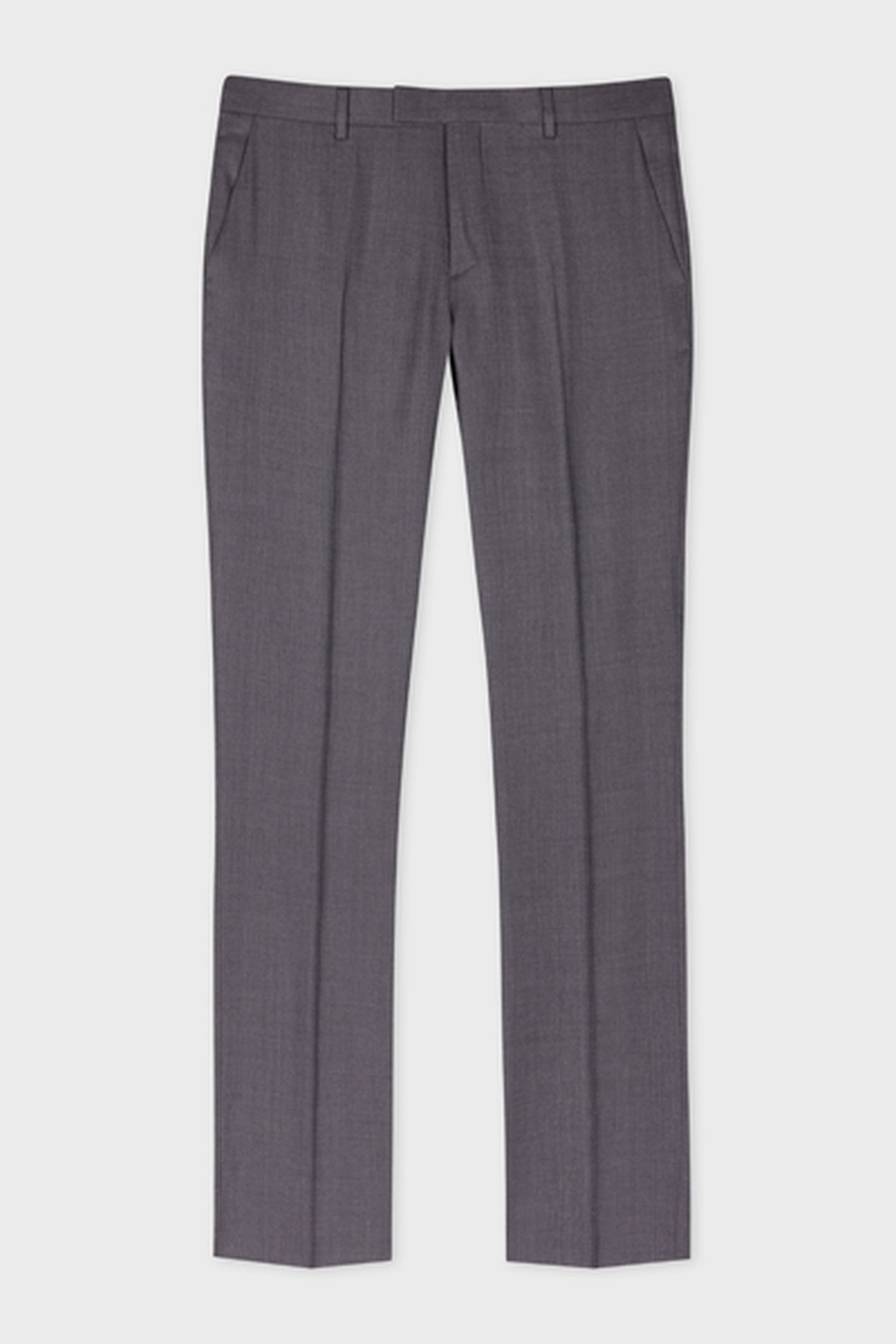 MENS SLIM FIT TROUSER GREY MELANGE 5