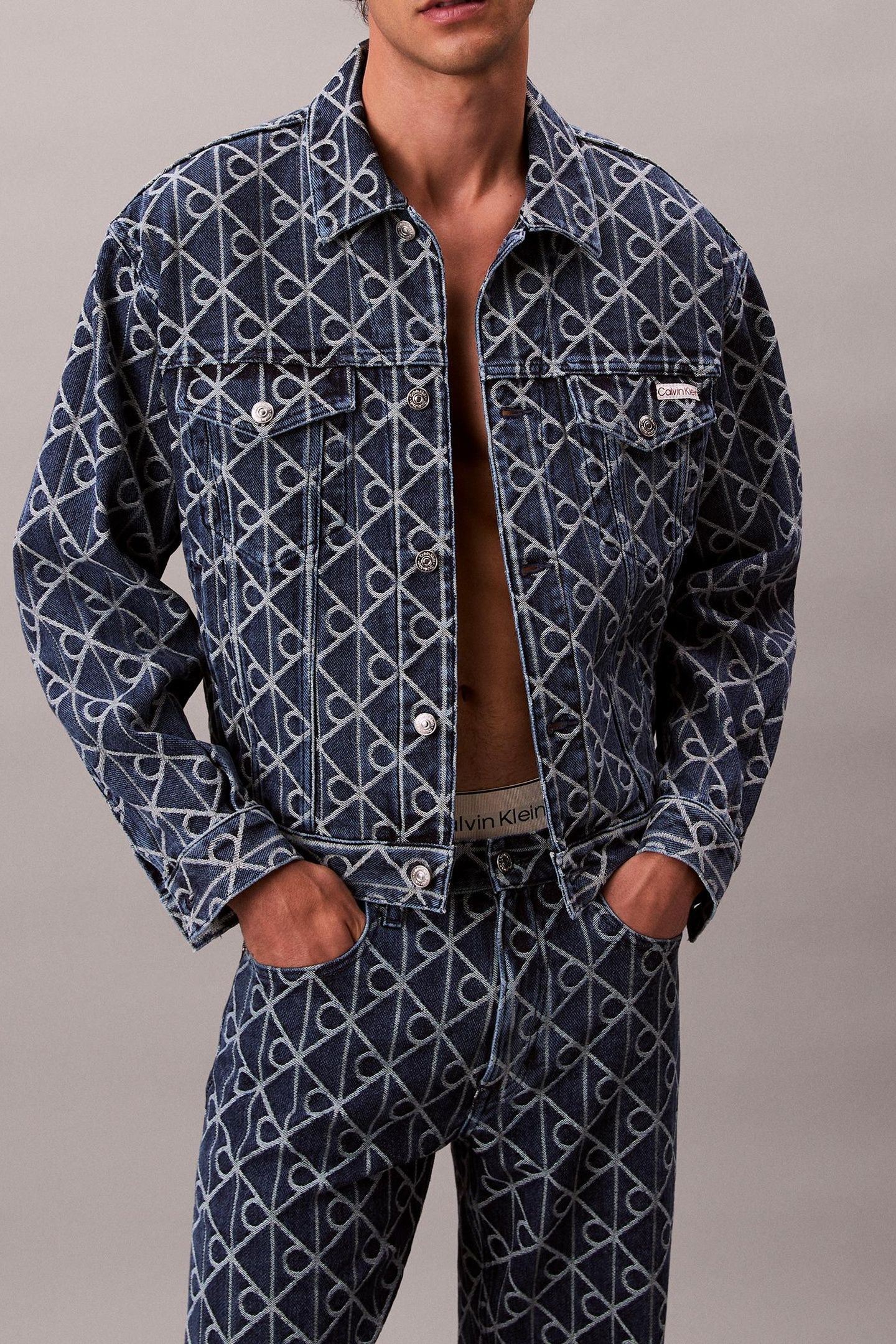 90S JACKET INDIGO EMBLEM 1
