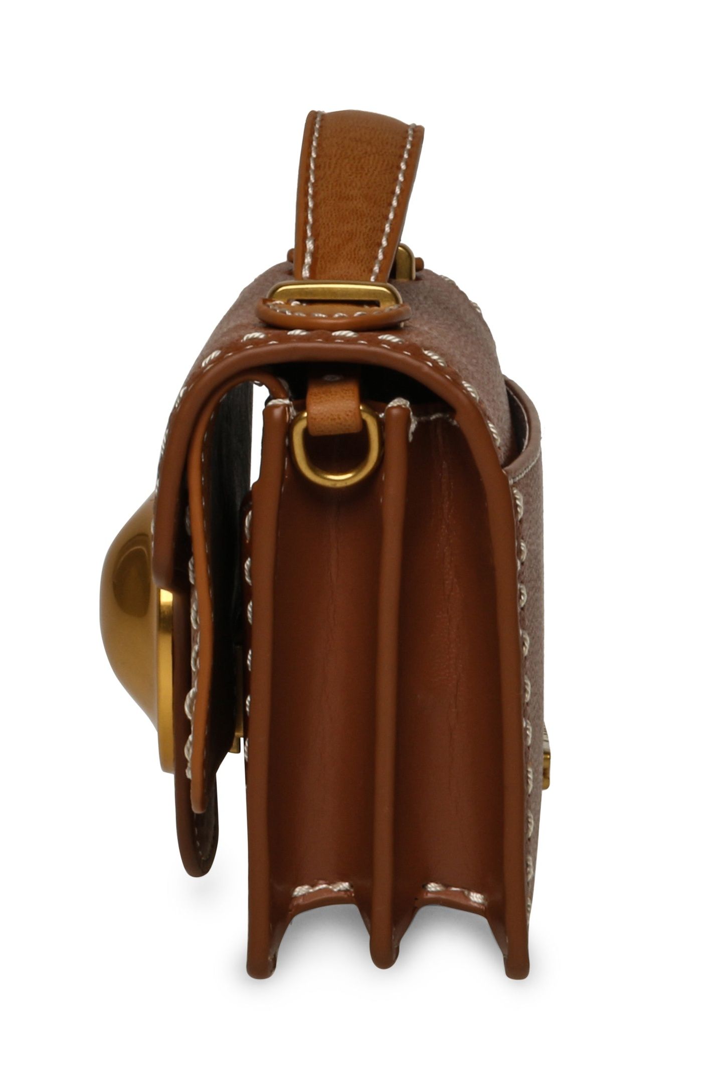 UNISEX BBUCK BAGS COGNC/GLD 4