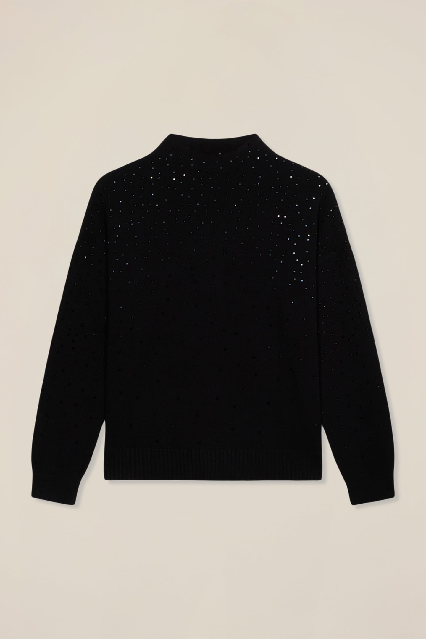 TURTLENECK SWEATER WITH APPLIQUÉS BLACK 3