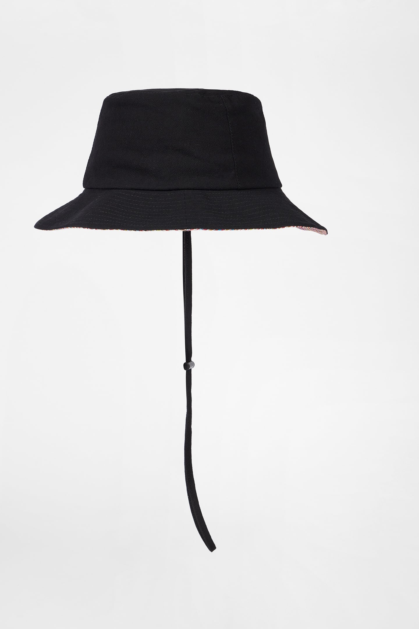 MEN HAT BUCKET SUN CORD BLACK 1