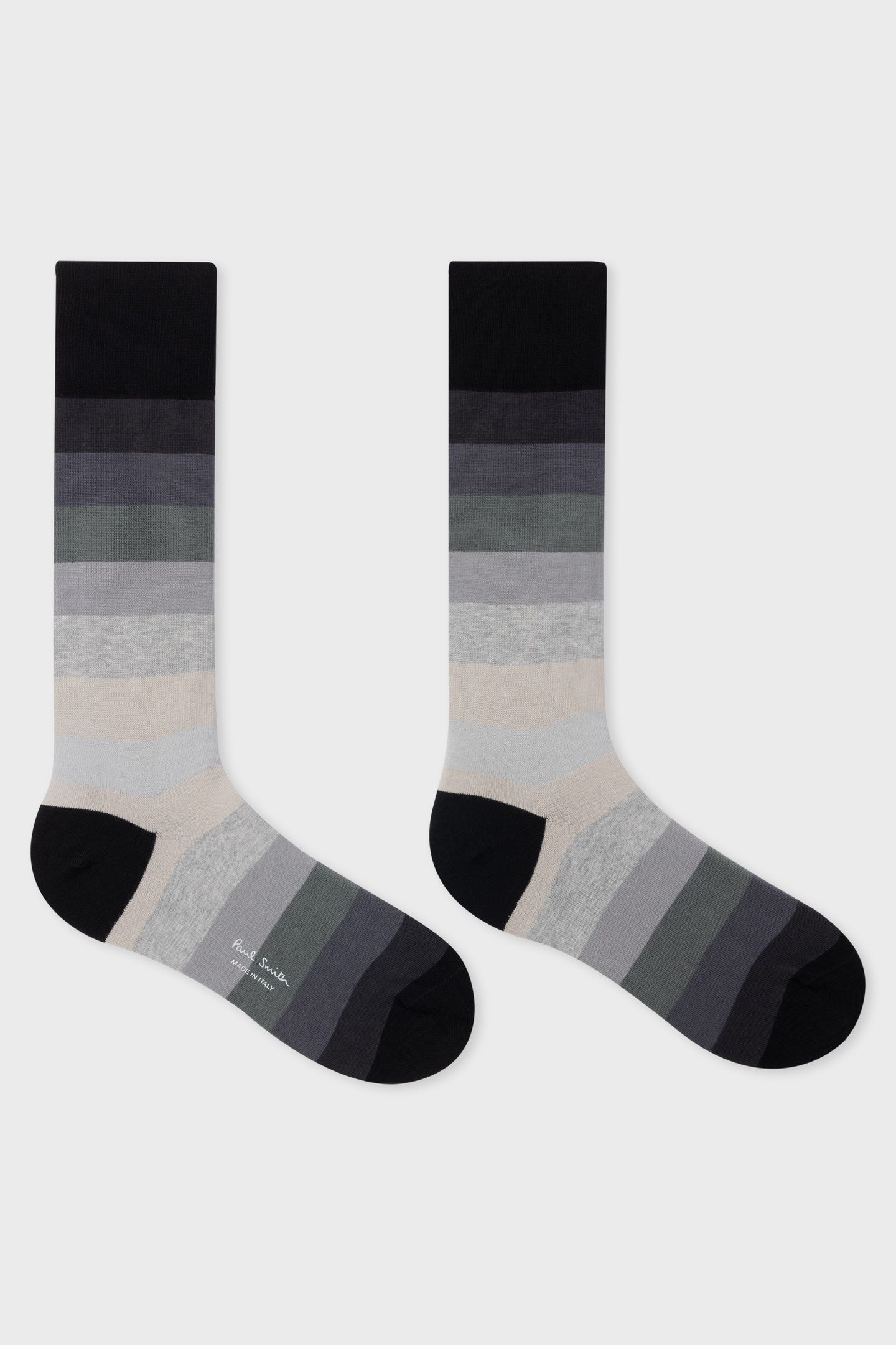 MEN SOCK ERWIN STRIPE BLACK 2