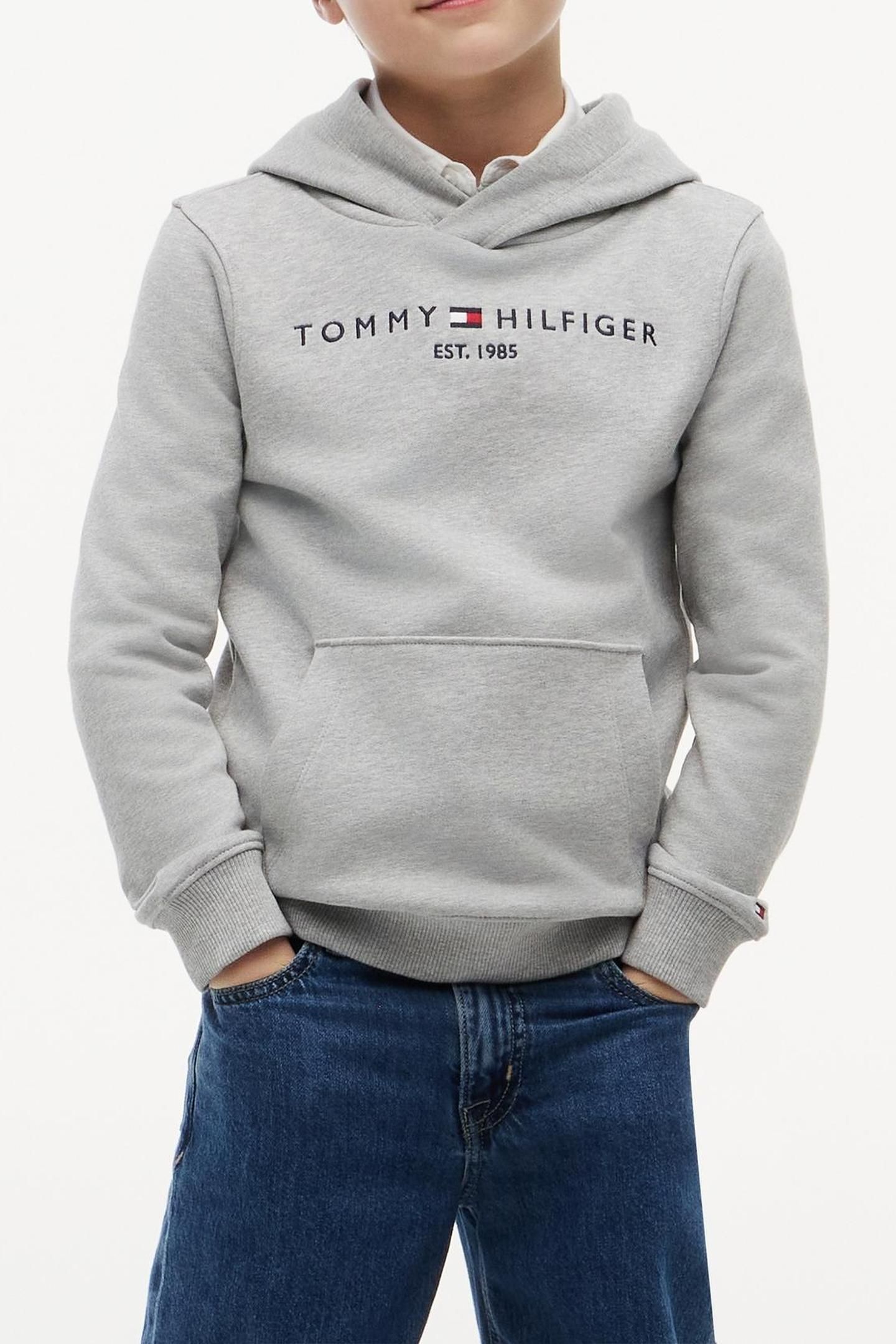 UNISEX ESSENTIAL HOODIE LIGHT GREY HEATHER 1